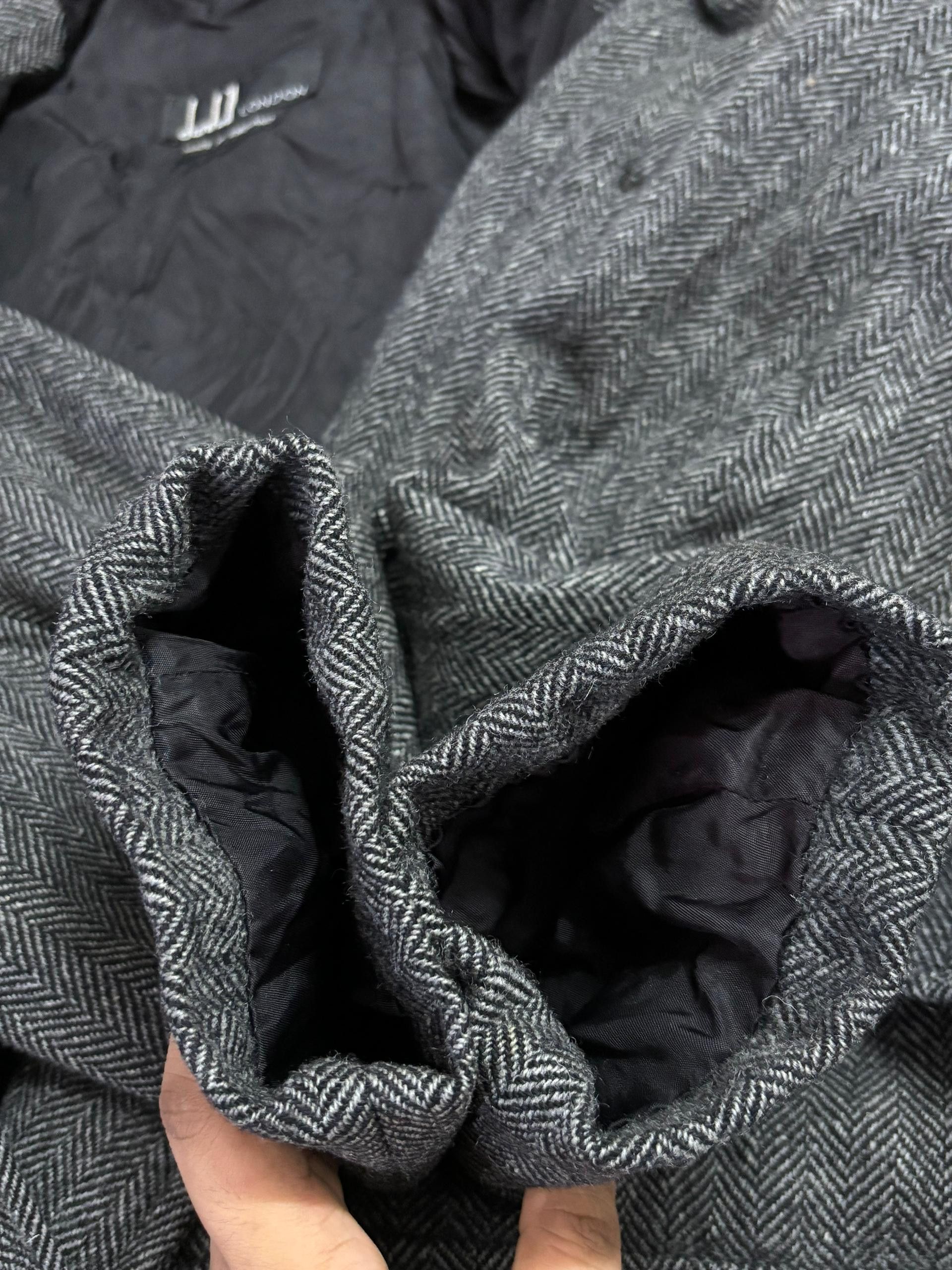 Alfred Dunhill Dunhill London Vintage Harringbone Wool Jacket Size US L / EU 52-54 / 3 - 6 Thumbnail