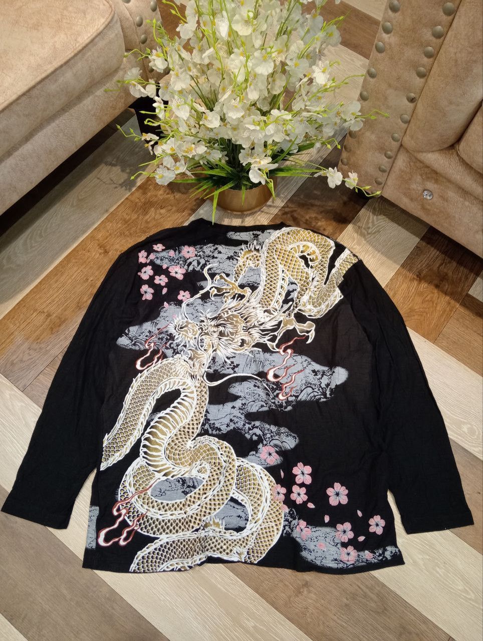Karakuri Tamashii JAPANESE DURANTE SUKAJAN DRAGON VINTAGE OVERPRINT TSHIRT Size US XXL / EU 58 / 5 - 1 Thumbnail