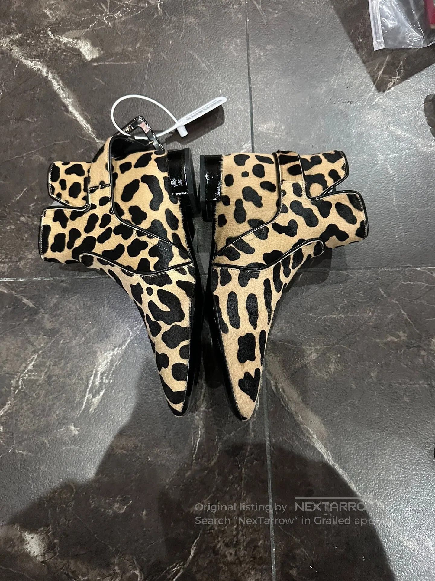 Roger Vivier Roger Vivier Classic Square Buckle Leopard Boots. Size US 4 / IT 34 - 3 Thumbnail