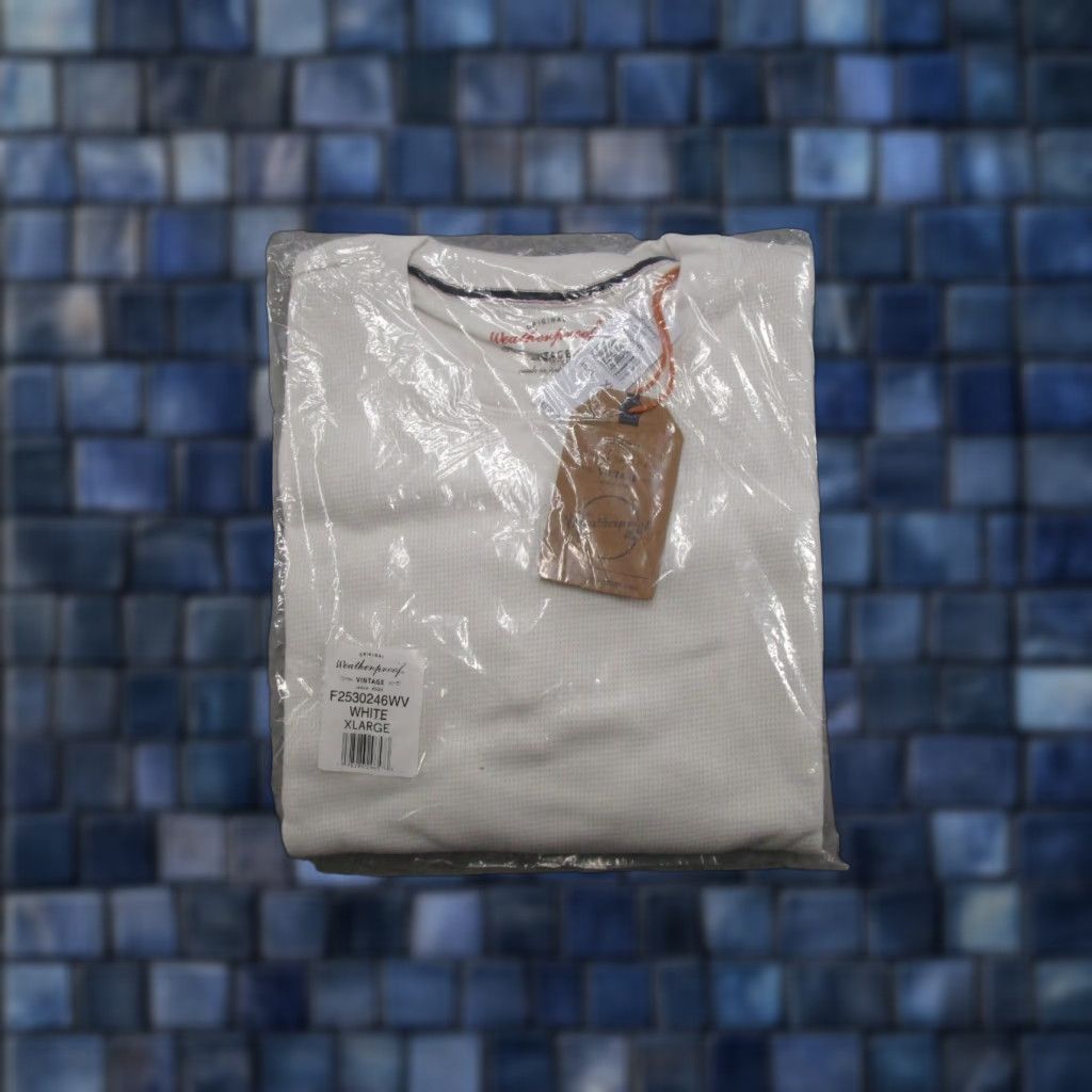 Weatherproof VINTAGE Weatherproof Thermal Shirt Men XL White Pullover Knitt Sweater Winter Casual Mens Size US XL / EU 56 / 4 - 1 Thumbnail