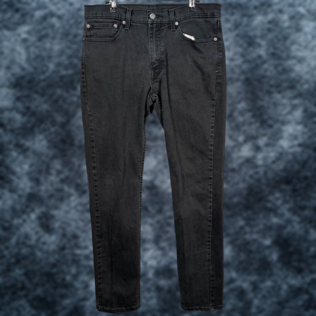 Levi's Levi's 511 Slim Jeans 34x33 Black Denim Cotton Blend Mens Regular 5-Pocket Style Straight Vintage No Size US 34 / EU 50 - 1 Thumbnail