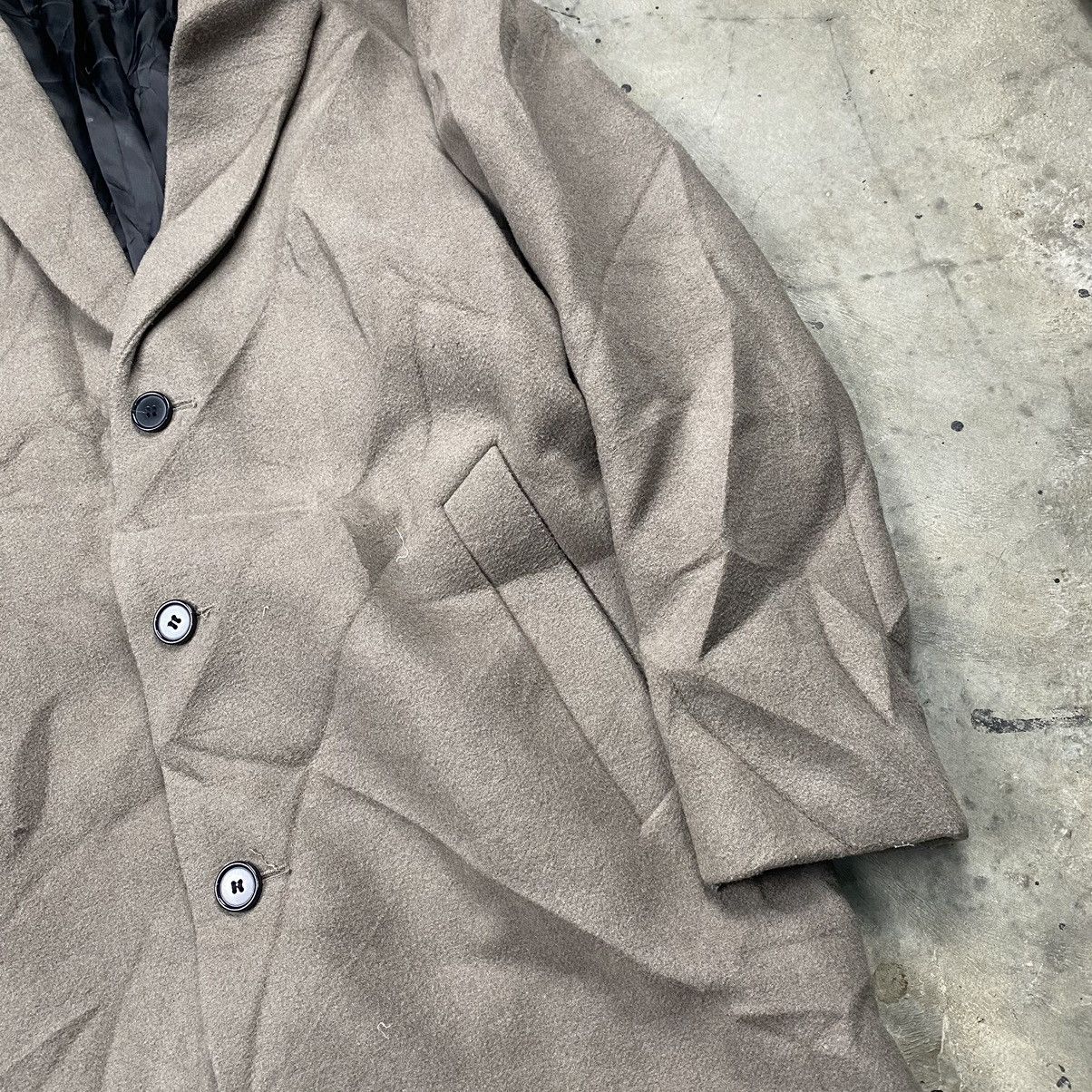Giordano × Vintage × Woolrich Woolen Mills Vintage Giordano Wool Trench Coat Size US L / EU 52-54 / 3 - 2 Thumbnail