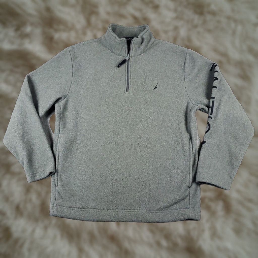 Nautica Nautica Mens Small Gray Sweater Casual 1/4 Zip Up Pullover Extra Large XL Sweatshirt Size US S / EU 44-46 / 1 - 1 Thumbnail