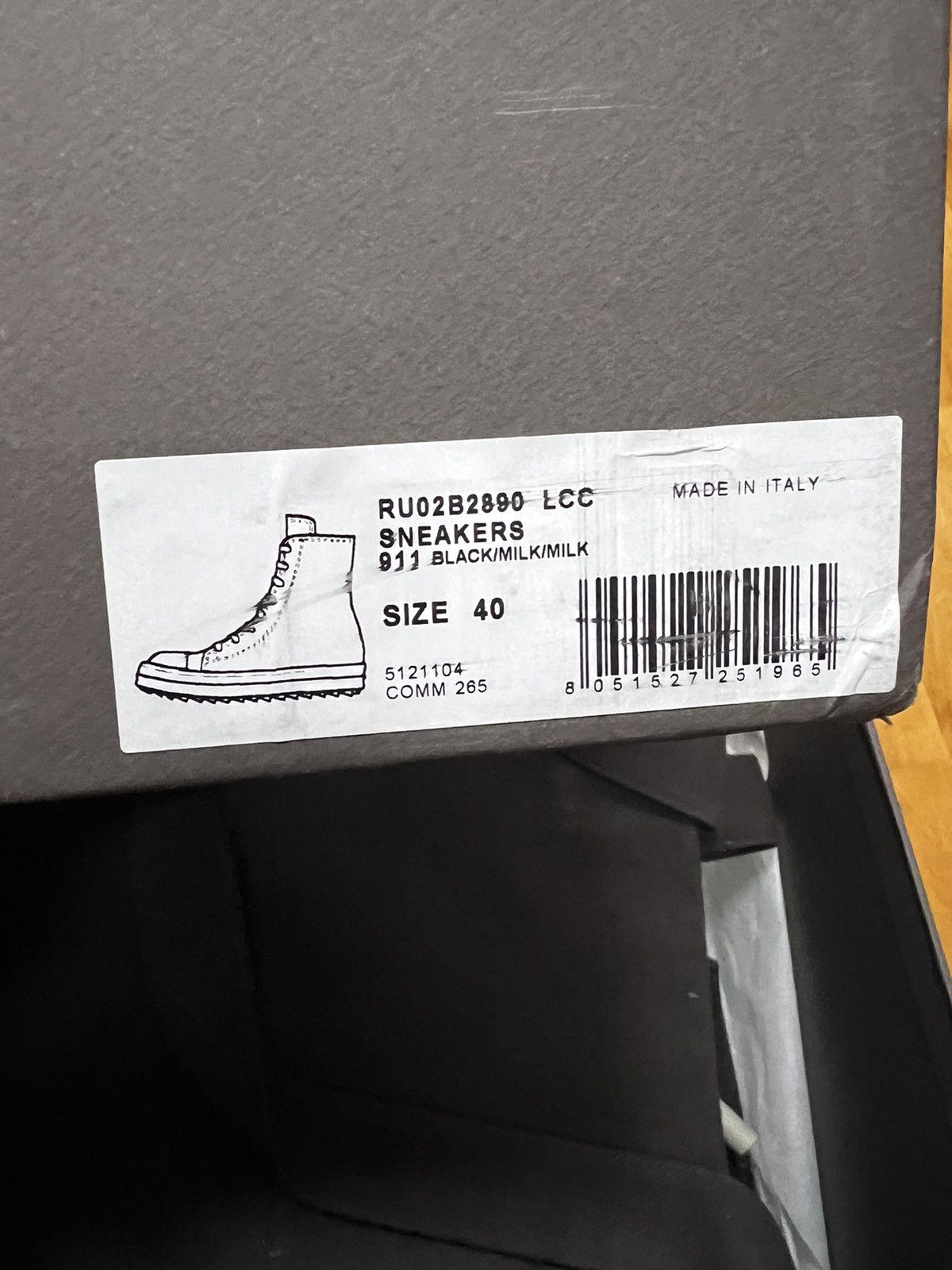 Rick Owens Rick Owens SS23 EDFU Leather Jumbo Laces Sneakers New 40 Size US 7 / EU 40 - 12 Thumbnail