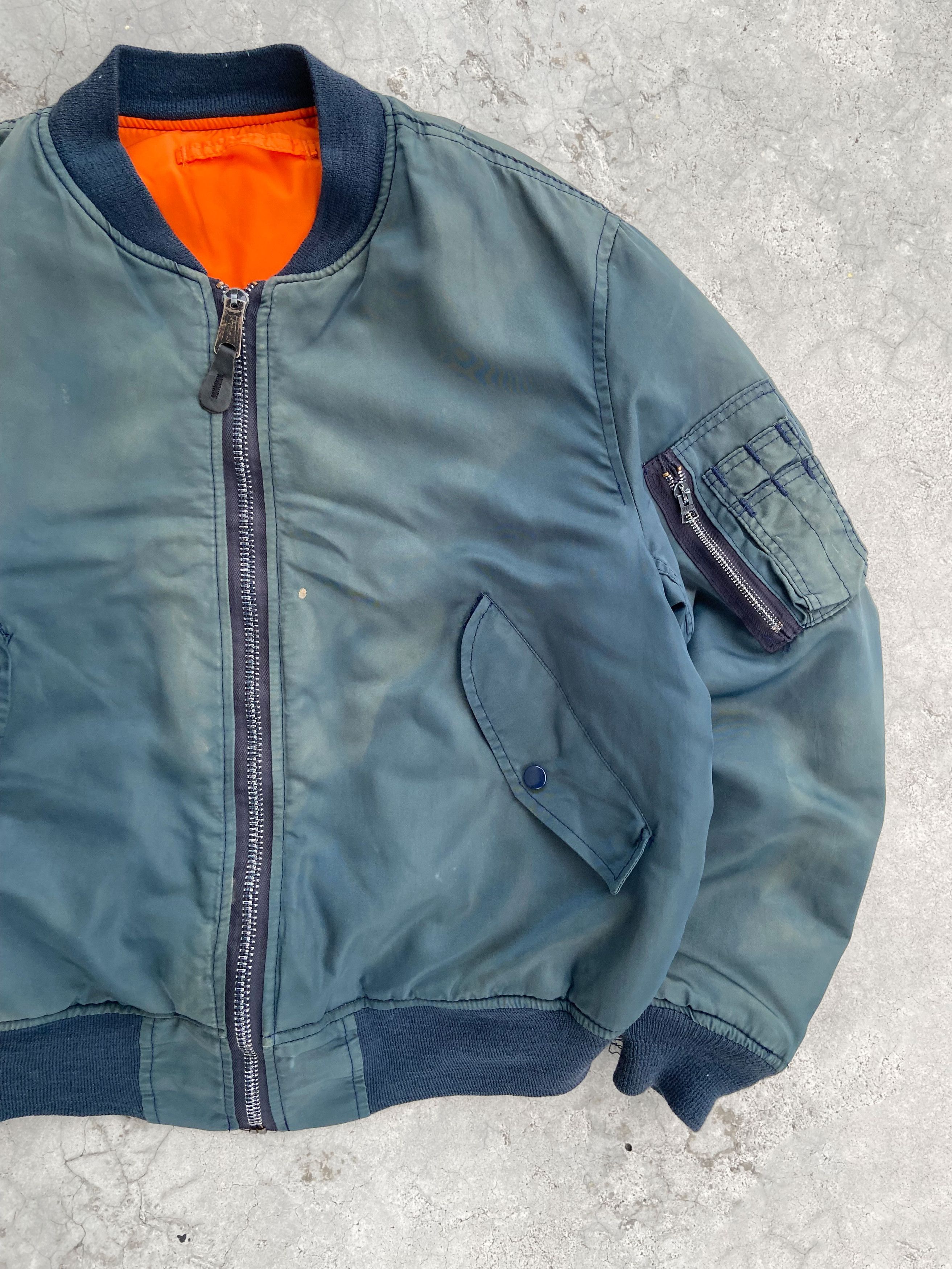 Other Faded Reversible Ma-1 Bomber Jacket Size US M / EU 48-50 / 2 - 13 Thumbnail