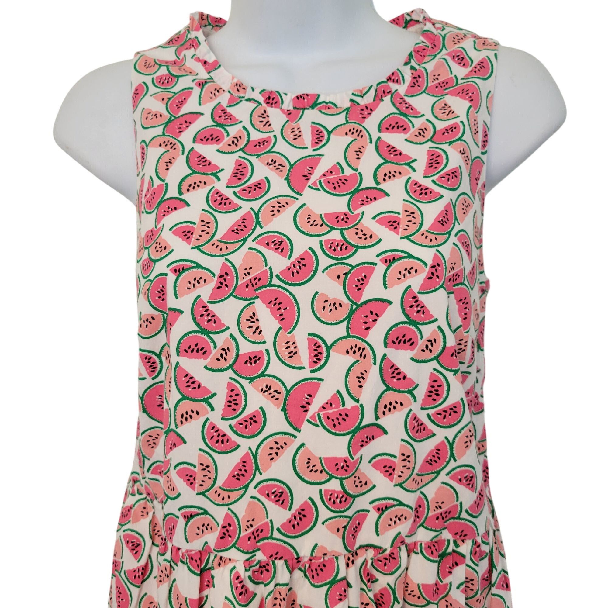 J.Crew J Crew Watermelon Print Sleeveless Tiered Dress 2 Summer Bea Size XS / US 0-2 / IT 36-38 - 3 Thumbnail