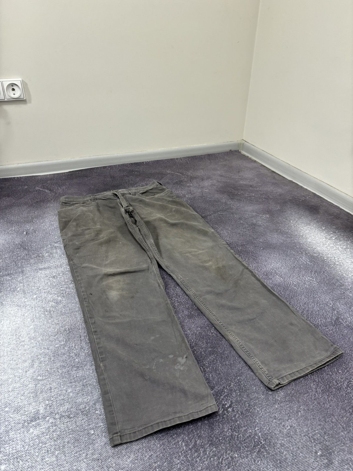 Carhartt Vintage Carhartt USA Gray Y2K Work Hype Pants Jeans Size US 32 / EU 48 - 9 Thumbnail