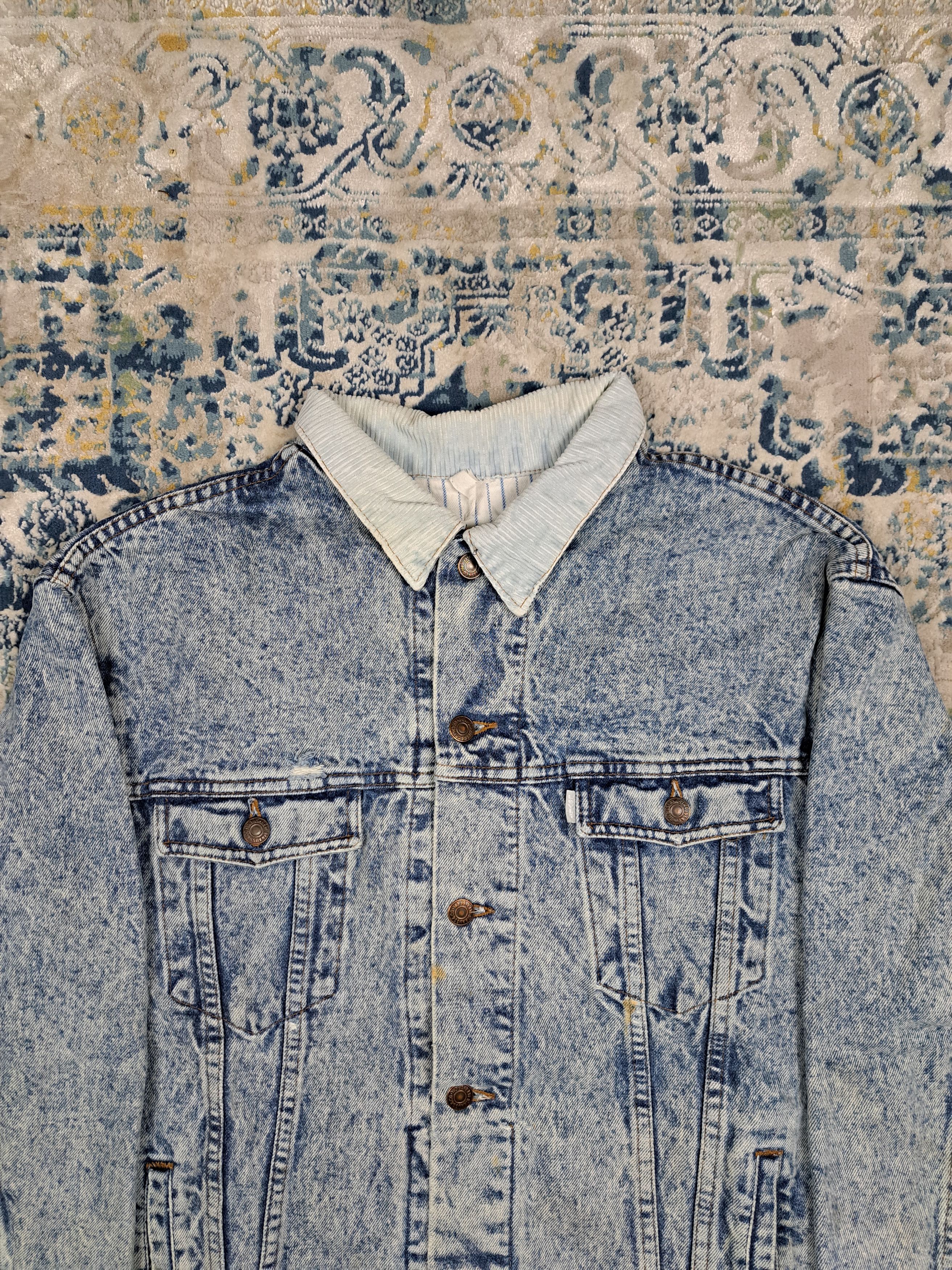 Levi's Vintage 90s Levis Silvertab Acid Wash Denim Jacket Detroit Size US M / EU 48-50 / 2 - 3 Thumbnail