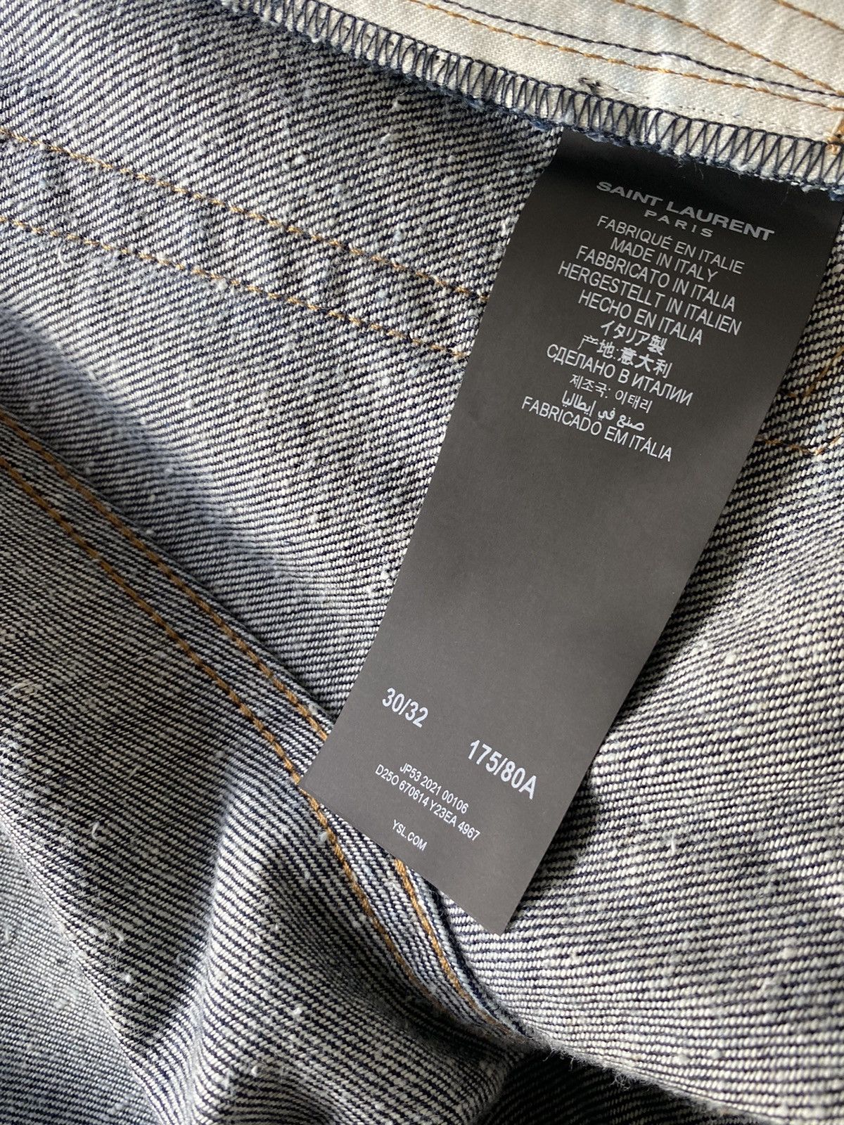 Saint Laurent Paris Etienne Speckled Denim Size US 30 / EU 46 - 9 Thumbnail