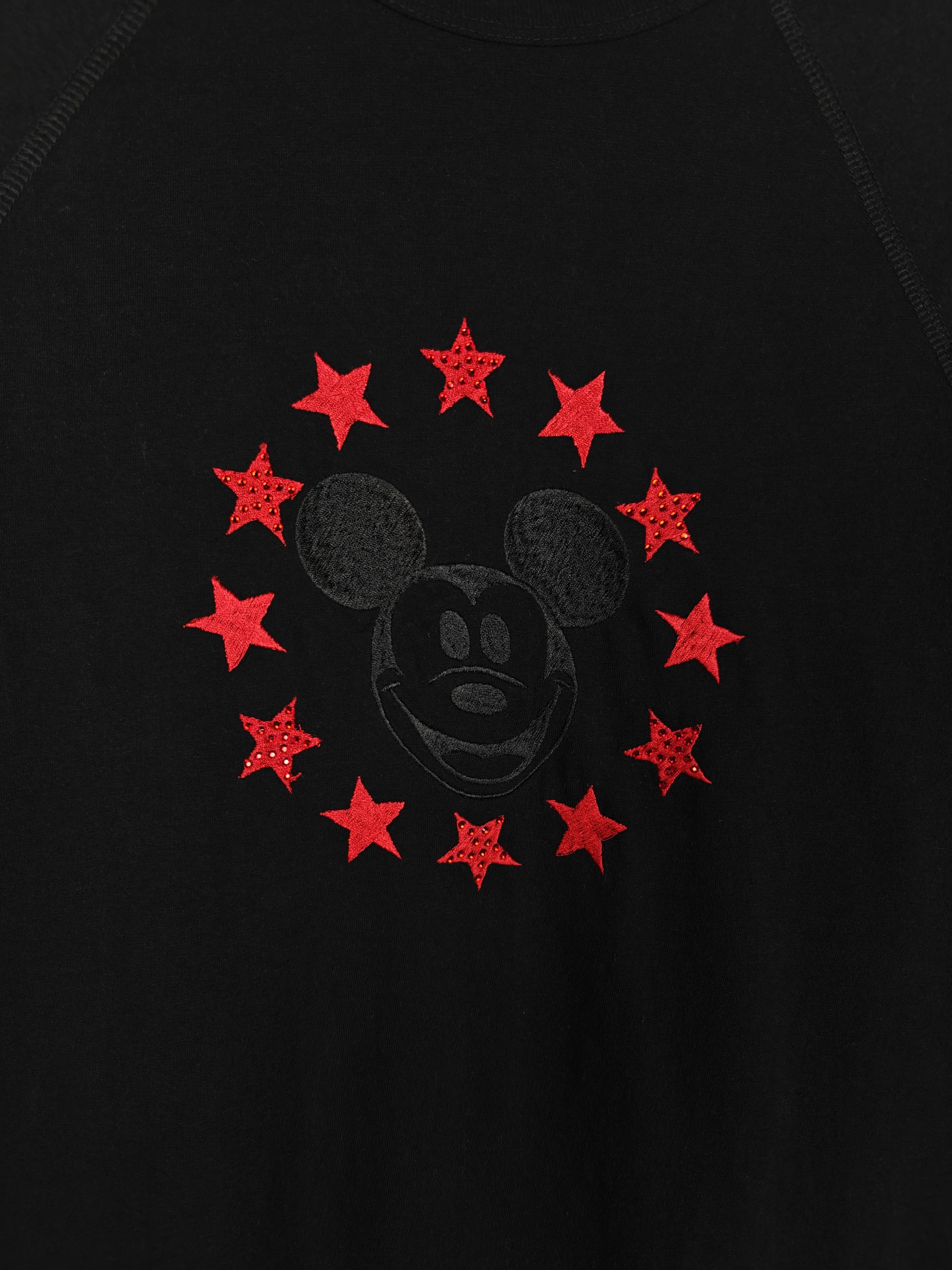 Iceberg Iceberg VTG Longsleeve Crewneck Pullover Mickey Mouse Black Size US L / EU 52-54 / 3 - 4 Thumbnail