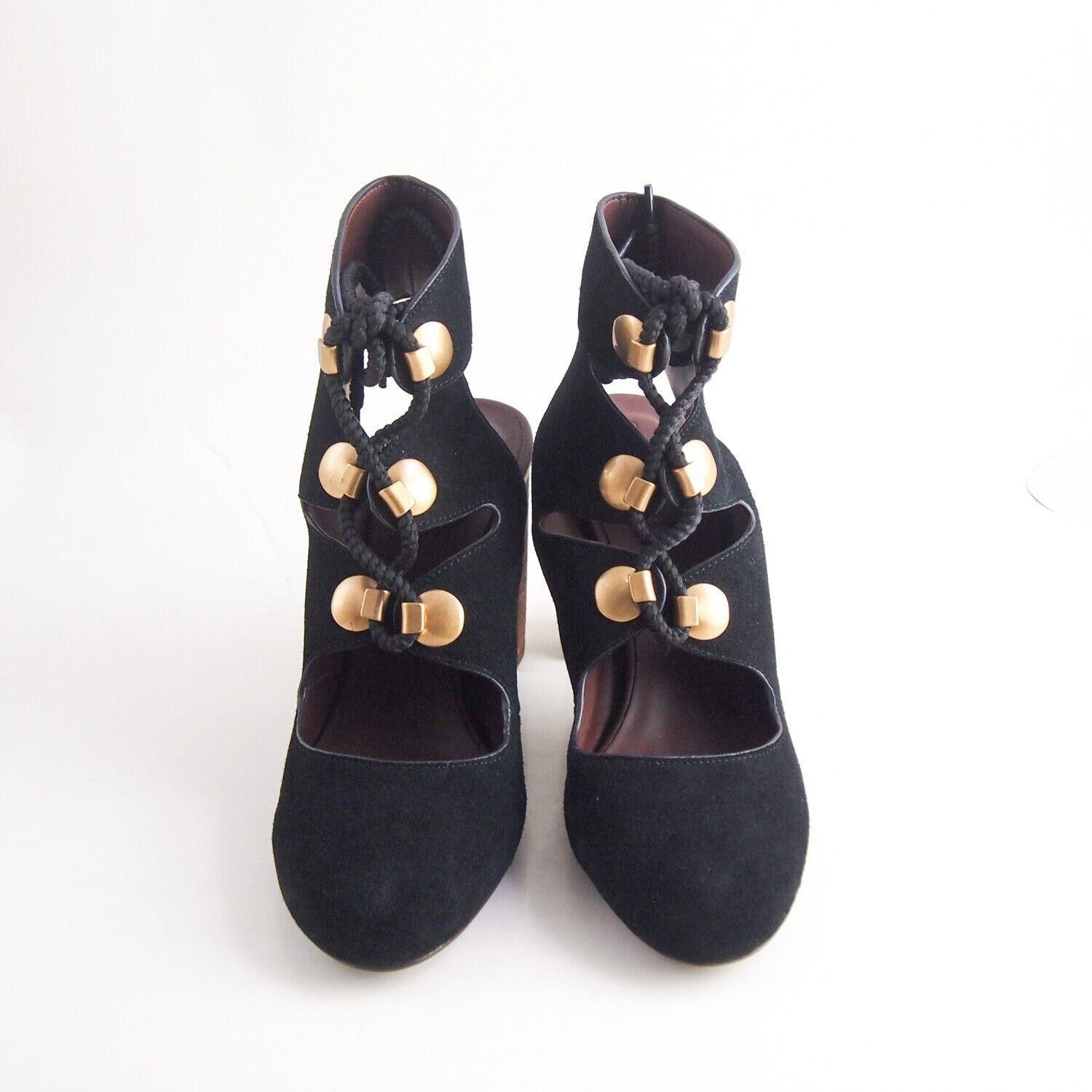 See by Chloe See By Chloe Sandals Booties Black Suede Size US 9.5 EU 39.5 Size US 9.5 / IT 39.5 - 3 Thumbnail