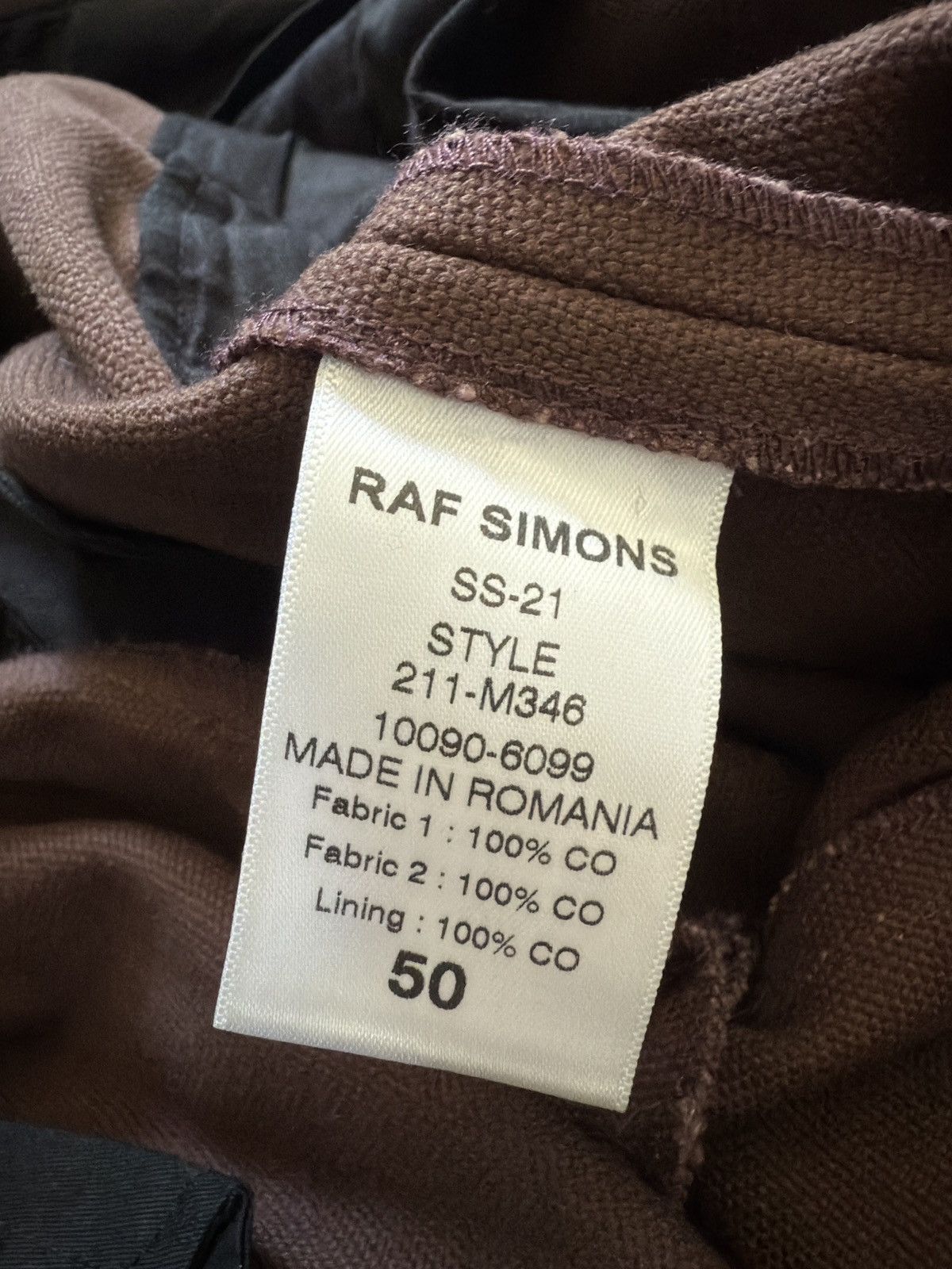 Raf Simons Raf Simons Heavy Canvas Flared Pants SS21 Contrasting Insert Size US 34 / EU 50 - 9 Thumbnail