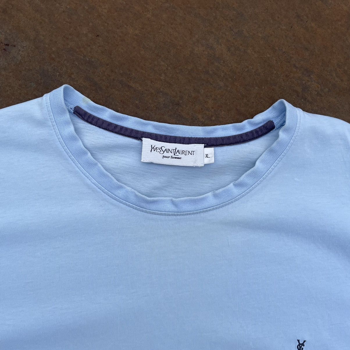 Yves Saint Laurent Vintage Yves Saint Laurent T-shirts Small Logo Baze 90s Y2k Size US XL / EU 56 / 4 - 3 Thumbnail