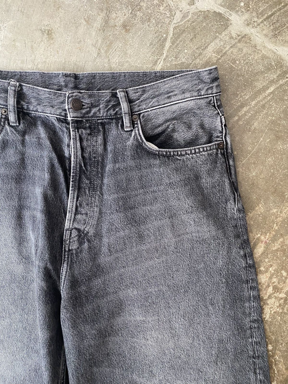 Acne Studios Acne Studios 1989 Ash Black Washed Jeans Kapital Our Legacy Size US 32 / EU 48 - 2 Thumbnail