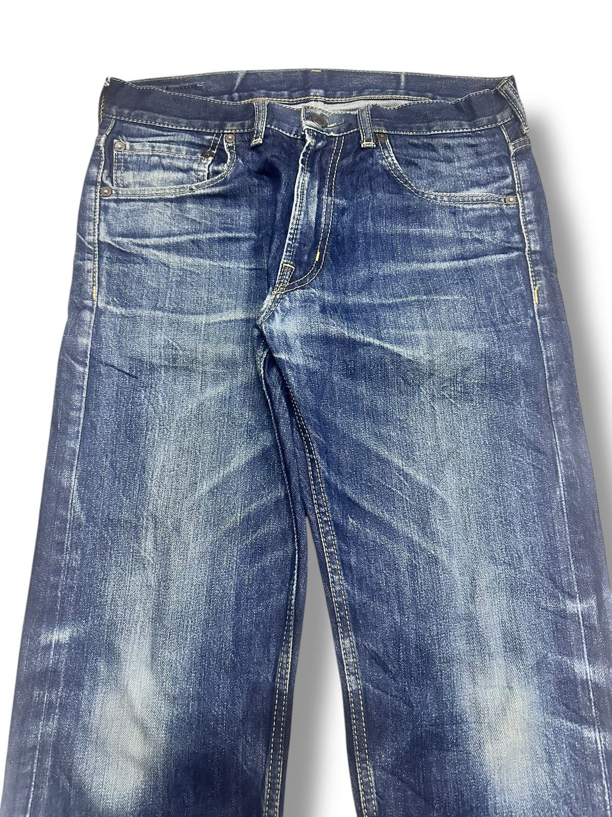 HOLLYWOOD RANCH MARKET Vintage HRM Distressed Jeans Baggy Loose With Thunder Faded Size US 32 / EU 48 - 4 Thumbnail