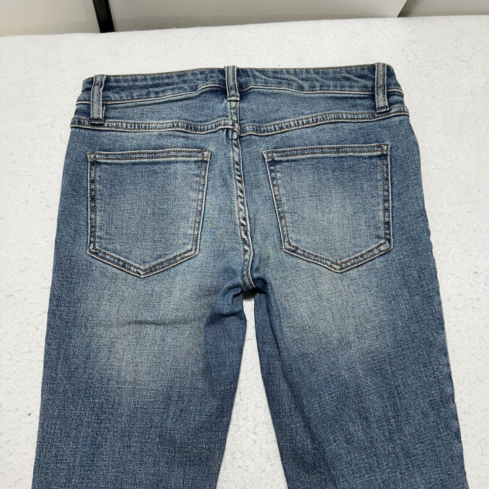 Free People Free People 28x30 Skinny Leg Jeans Ankle Slits Distressed Size 28" / US 6 / IT 42 - 7 Thumbnail