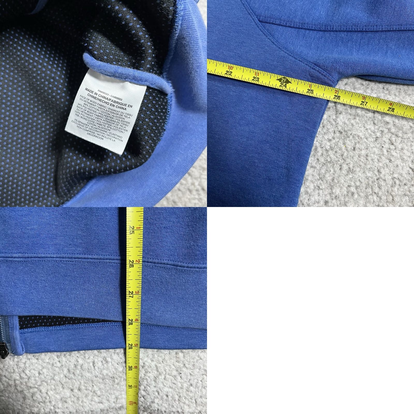 Jordan Brand Jordan Hoodie Mens XL Blue Full Zip Fleece Jumpman Sweatshirt Nike Air Size US XL / EU 56 / 4 - 10 Thumbnail