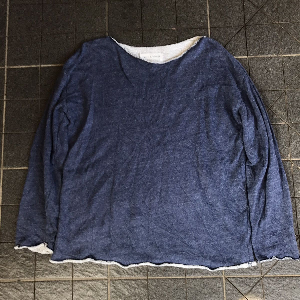 image of If Six Was Nine x Seditionaries Fork & Spoon By Urban Research Sweater Unfinished in Indigo (Size M