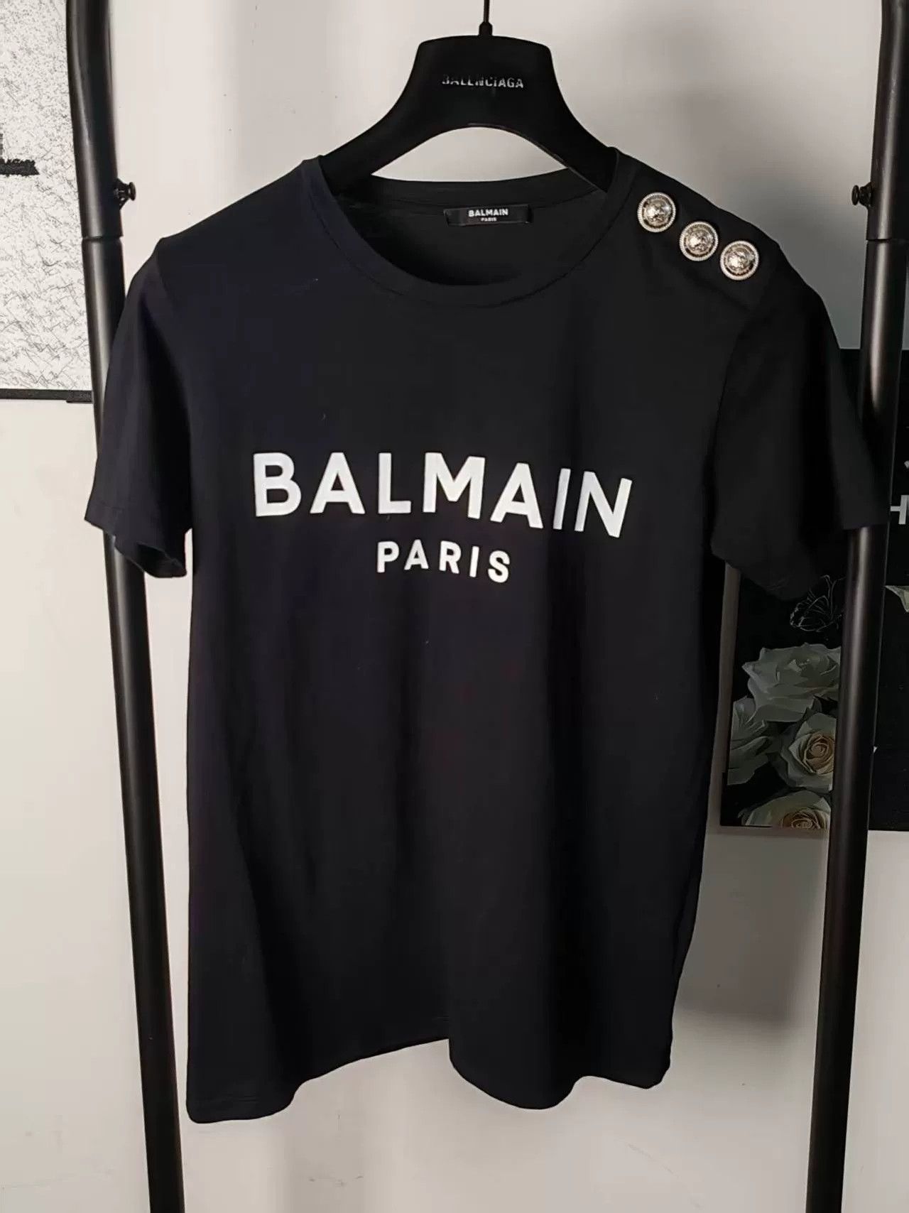 Balmain Balmain Statement Short Sleeve T-Shirt Size US M / EU 48-50 / 2 - 1 Thumbnail