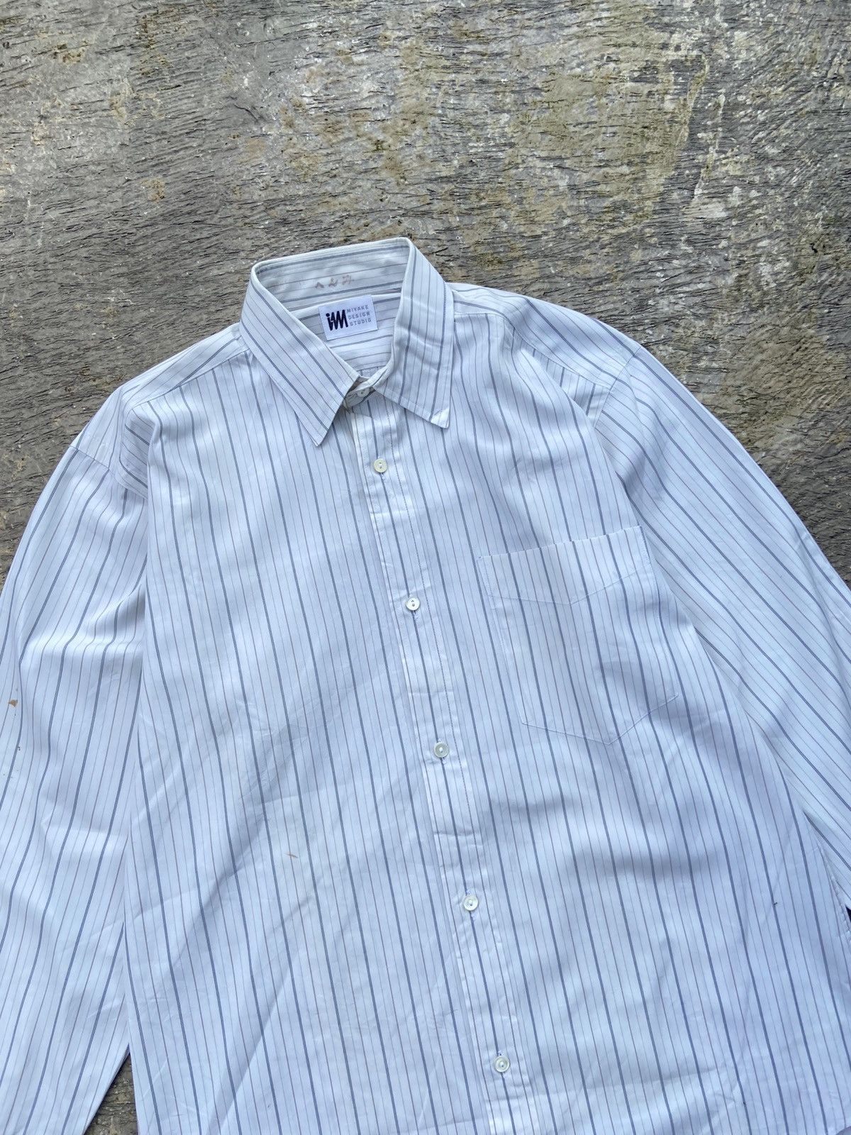 Issey Miyake IM Design Studio by Issey Miyake Stripe Button Ups Shirt Size US M / EU 48-50 / 2 - 2 Thumbnail