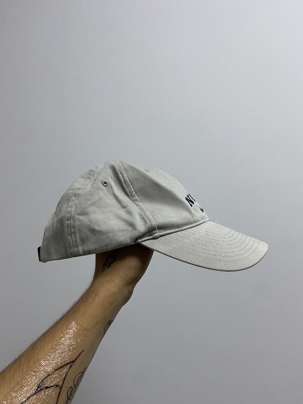 Nike × Vintage Nike Cap Vintage Small Logo Skate Y2K Style Drill Size ONE SIZE - 2 Thumbnail