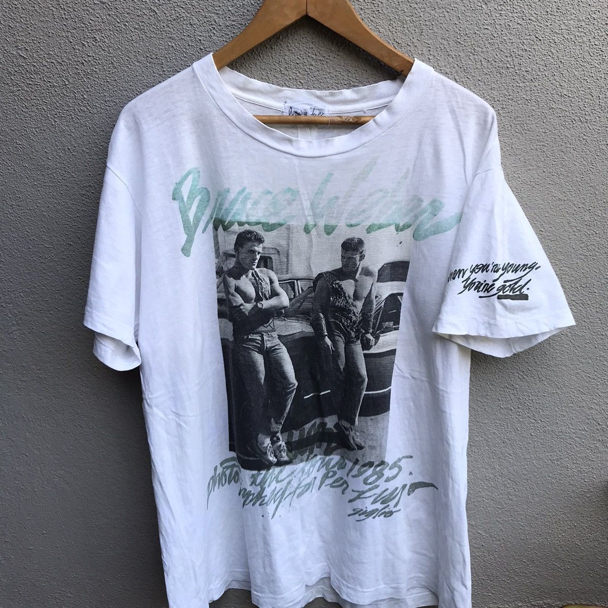 Vintage Vintage 80s BRUCE WEBER photo tee per lui album tour Size US XL / EU 56 / 4 - 2 Thumbnail