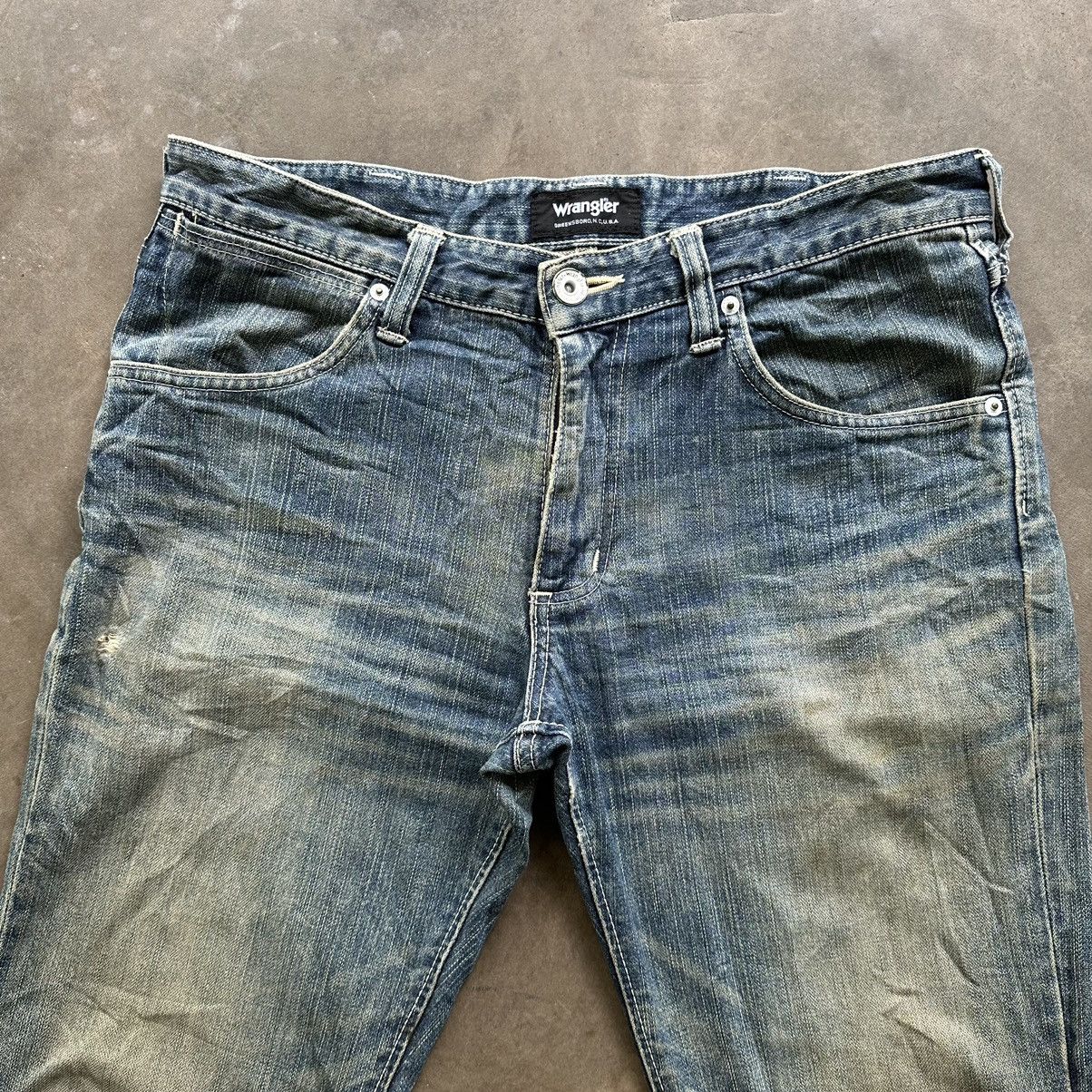 Japanese Brand W34 🔥 Vtg Wrangler Faded Distressed Sick Denim Jean Pant Size US 34 / EU 50 - 3 Thumbnail