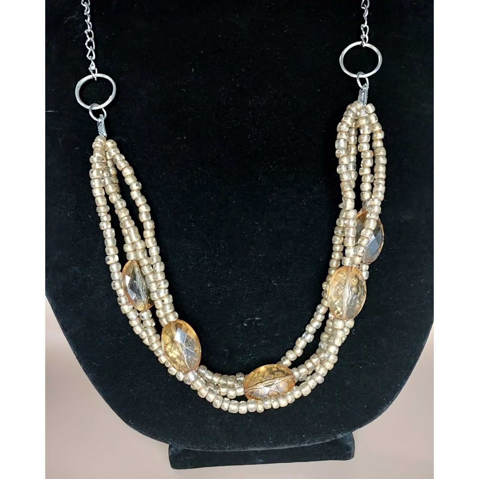 Other Cato Long Multi Strand Necklace Beaded Layered Chain Stateme Size ONE SIZE - 2 Thumbnail