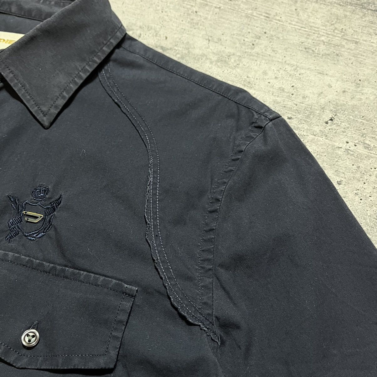 Diesel × Vintage 📌 Vintage Avant-Garde Y2K Diesel Shirt Size US XL / EU 56 / 4 - 5 Thumbnail
