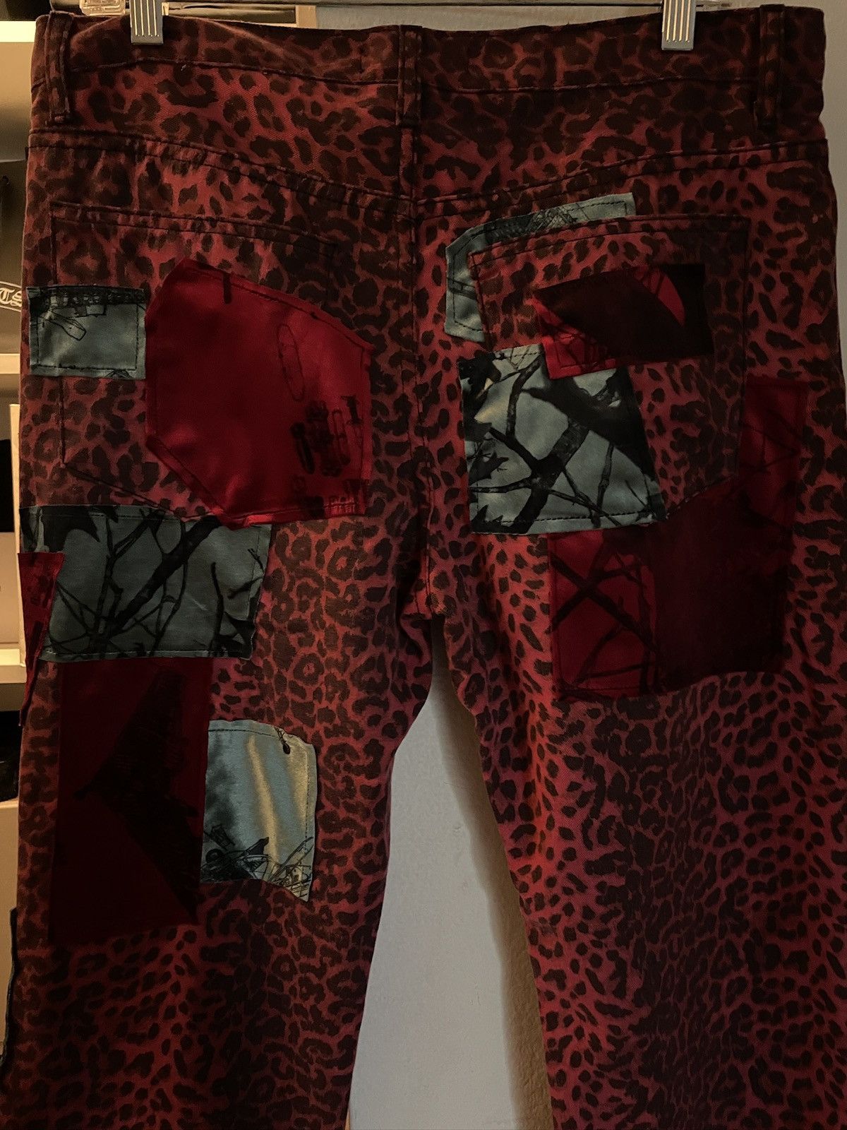 Siberia Hills Siberia Hills Hiker Patchwork Blood Red Leopard Pants Size US 34 / EU 50 - 3 Thumbnail
