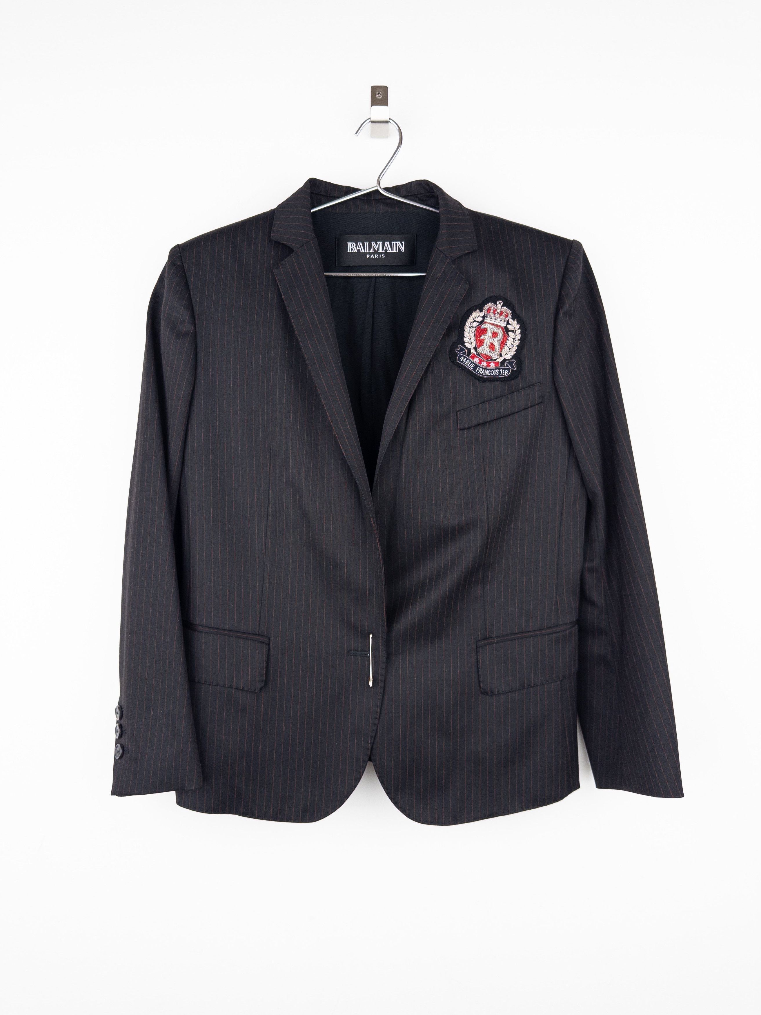 Balmain by Decarnin SS11 Safety Pin Embroidered Crest Badge Pinstrip Size M / US 6-8 / IT 42-44 - 1 Thumbnail