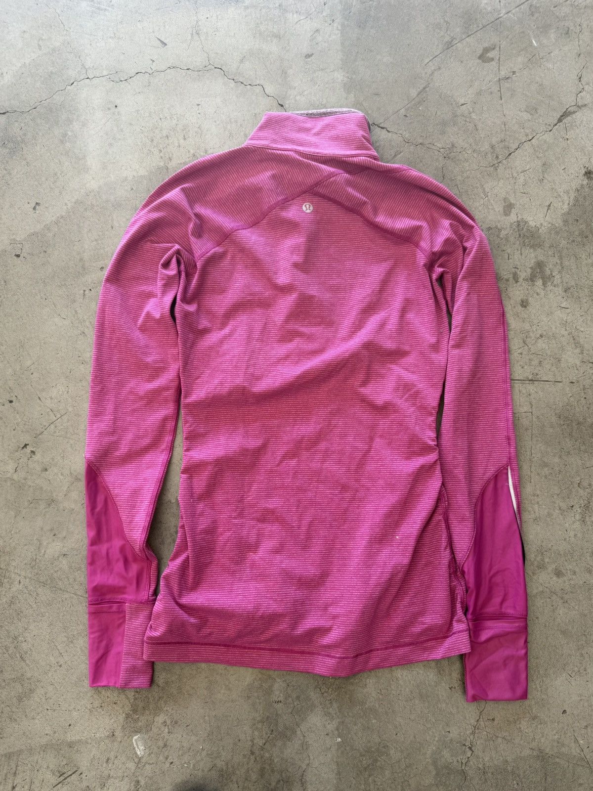 Lululemon Lululemon Pullover Women’s S? Pink Striped 1/4 Zip Size S / US 4 / IT 40 - 3 Thumbnail