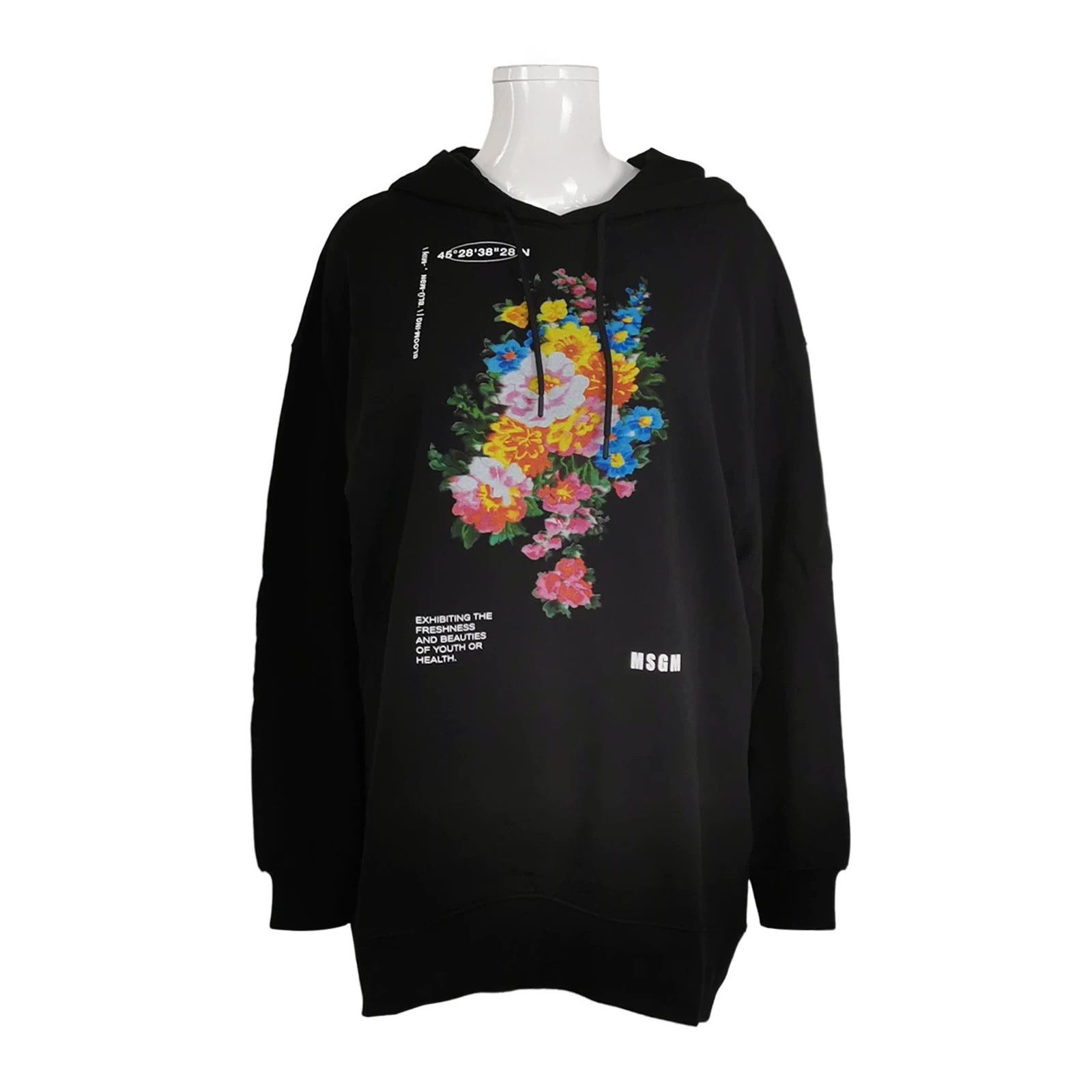 MSGM MSGM Floral Logo Cotton Hoodie M Size US M / EU 48-50 / 2 - 1 Thumbnail