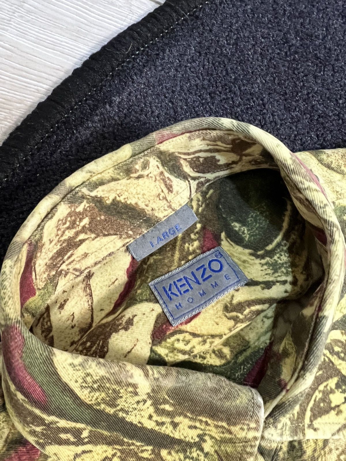 Kenzo × Vintage Crazy overprinted Dragon Yohji Yamamoto style Shirt Kenzo Size US L / EU 52-54 / 3 - 6 Thumbnail