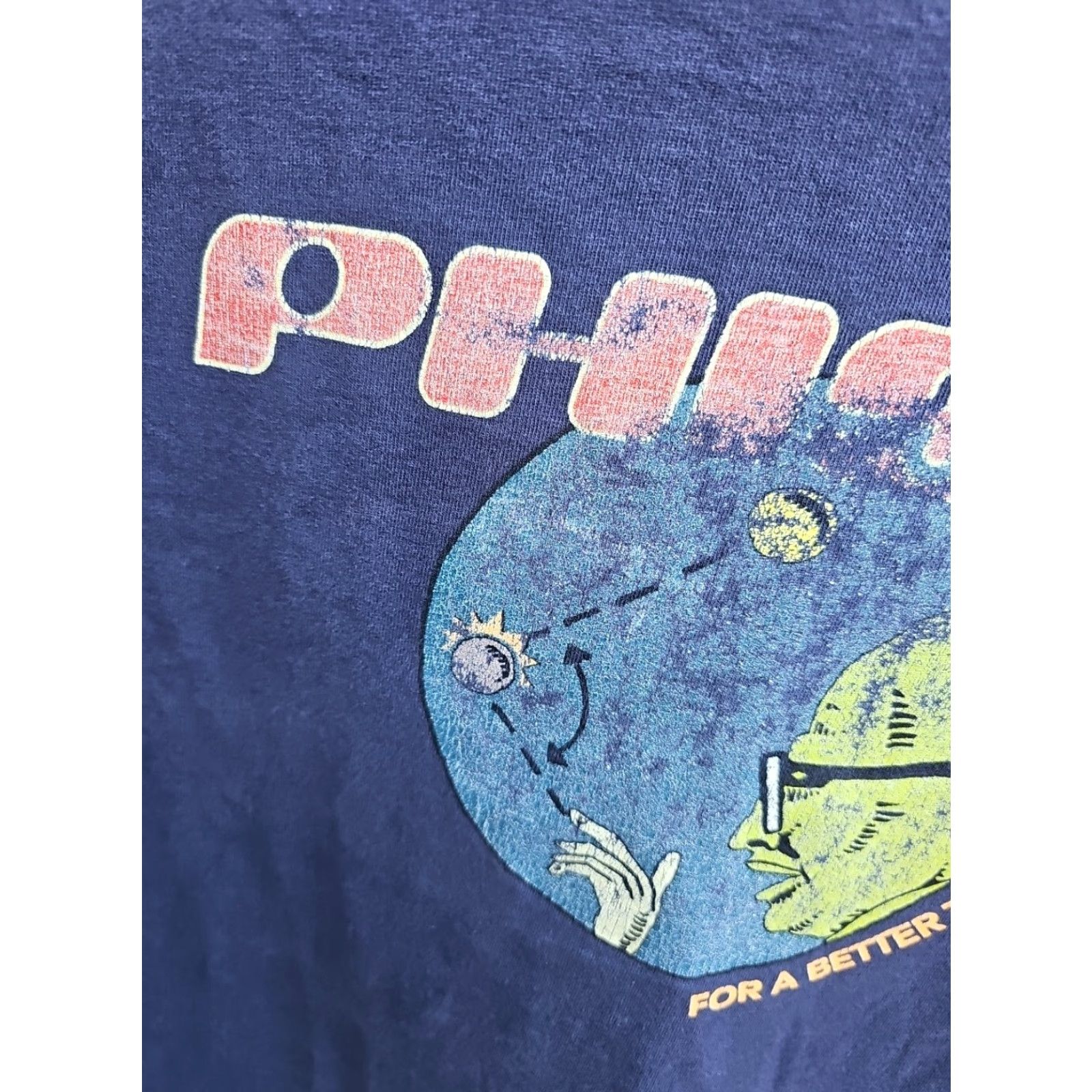 Vintage VINTAGE 90s Mens XL Distressed Phish For A Better Tomorrow Band T-Shirt Blue USA Size US XL / EU 56 / 4 - 2 Thumbnail