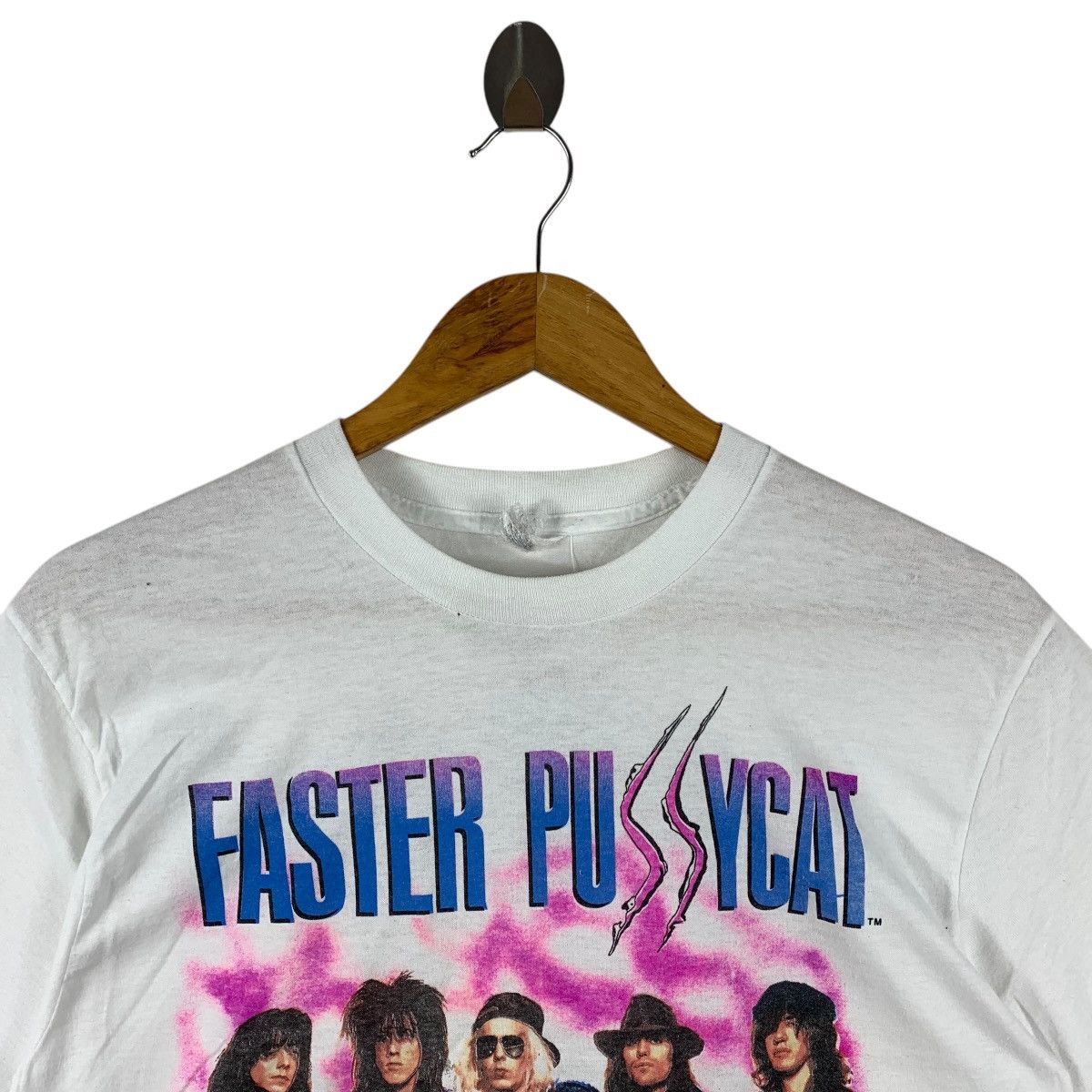 Band Tees Vintage 80s FASTER PUSSYCAT american rock band tees Size US S / EU 44-46 / 1 - 2 Thumbnail