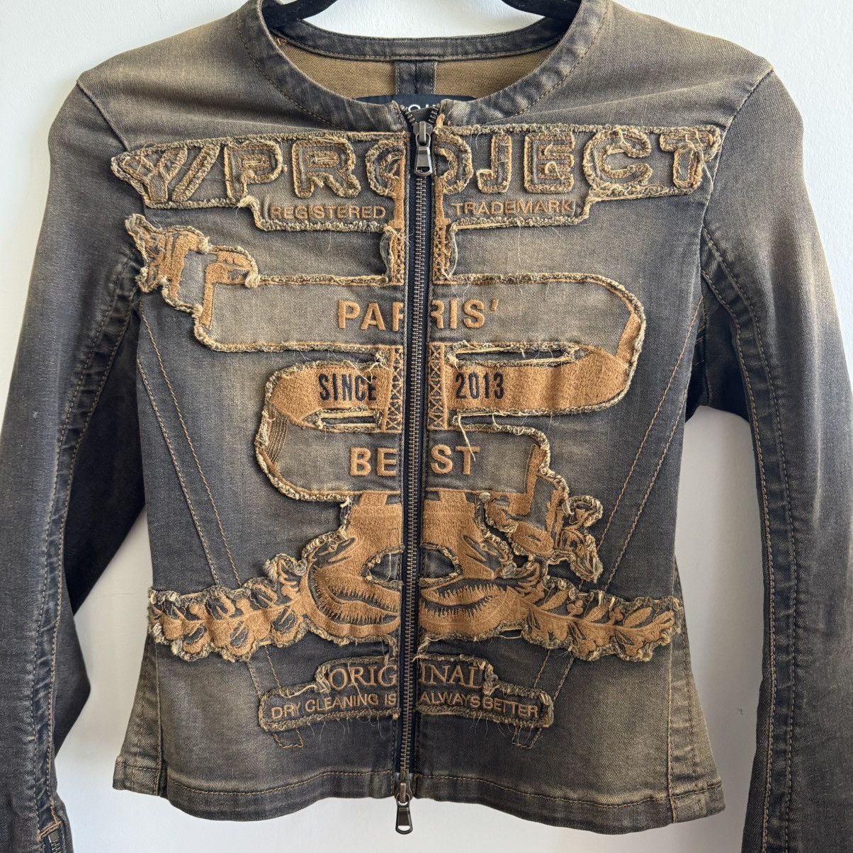 Y/Project Distressed Zip Top Size XS / US 0-2 / IT 36-38 - 2 Thumbnail