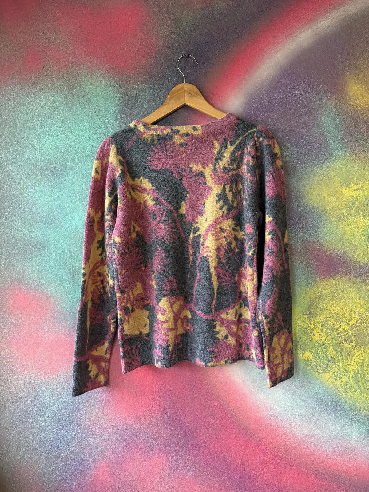 Other White stuff vintage style floral knit sweater top Size M / US 6-8 / IT 42-44 - 4 Thumbnail