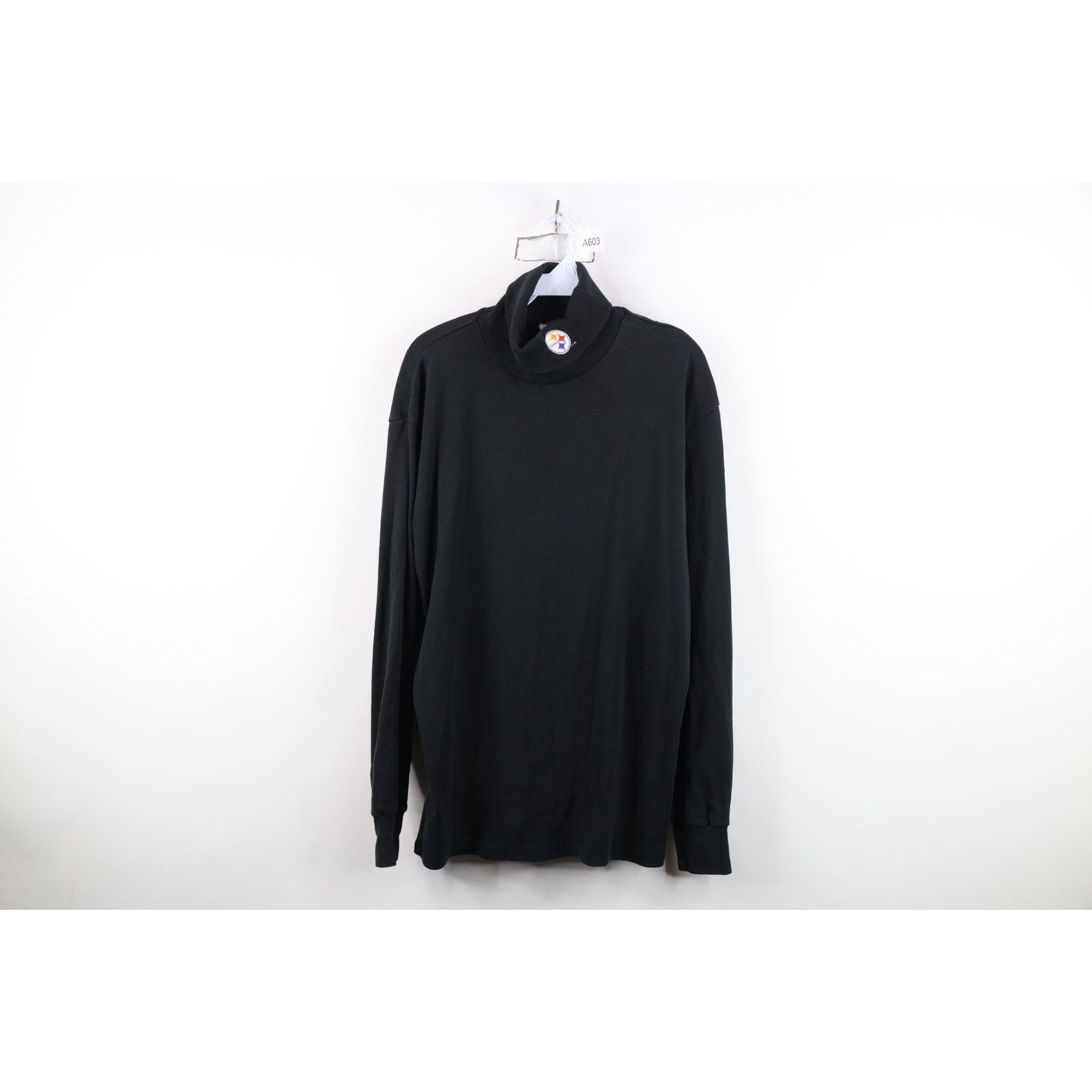Majestic Vintage 90s Majestic Ribbed Pittsburgh Steelers Turtleneck Size US XL / EU 56 / 4 - 1 Thumbnail