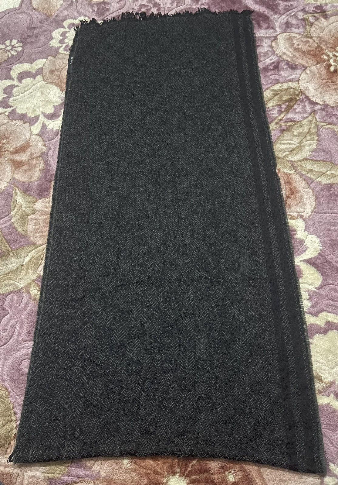 Gucci GUCCI MONOGRAM SCAF WOOL ITALY Size ONE SIZE - 4 Thumbnail