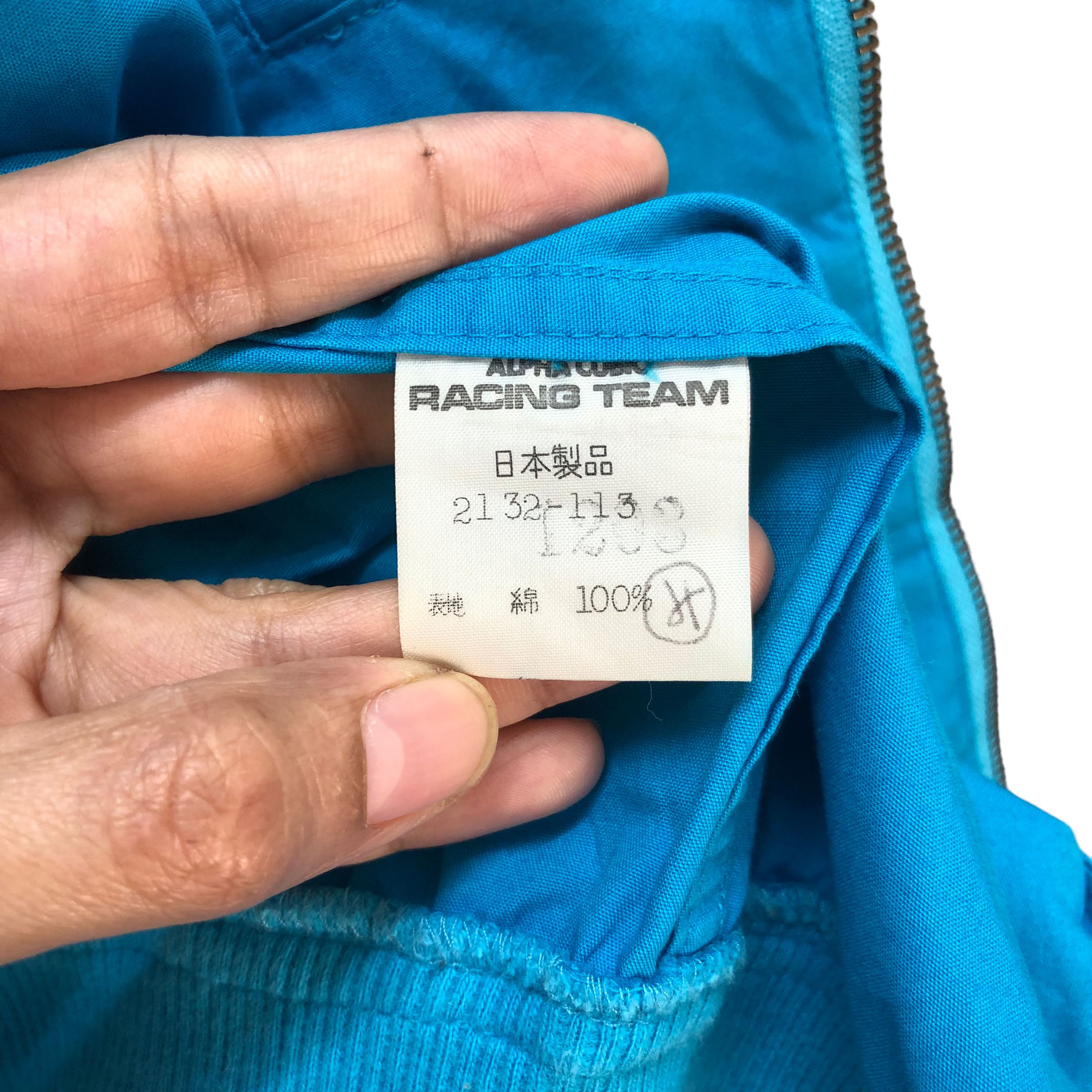 Japanese Brand ALPHA CUBIC RACING TEAM BOMBER JACKET #7318-129 Size US L / EU 52-54 / 3 - 13 Thumbnail