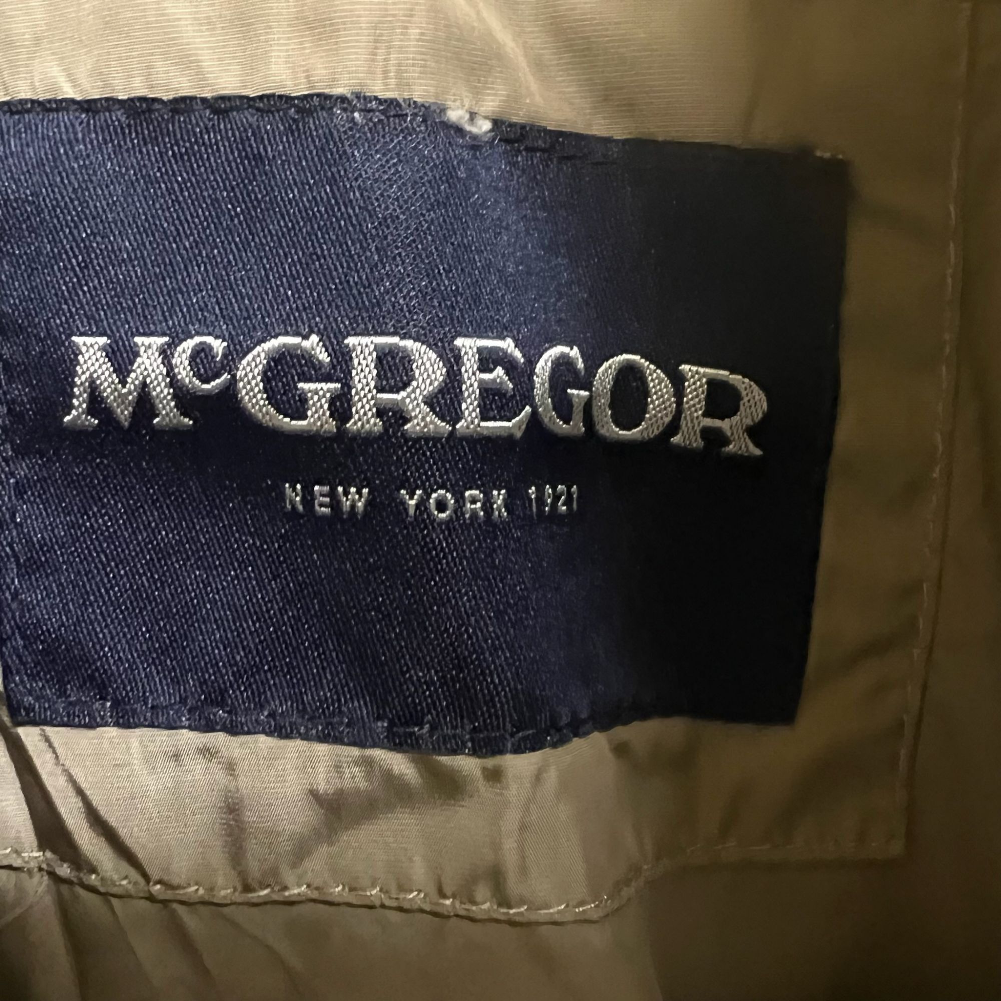 McGregor McGregor Beige Four-Pocket Nylon Jacket With Button Closures Size US L / EU 52-54 / 3 - 12 Thumbnail