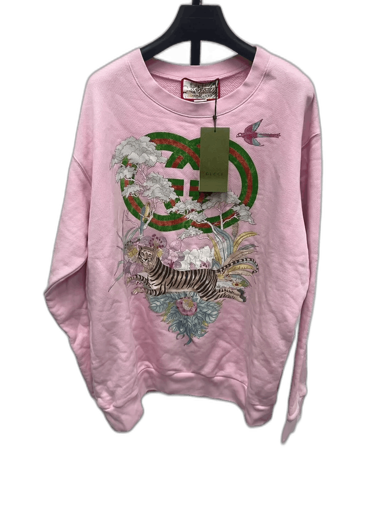 Gucci Gucci SS22 Tiger Graphic Crewneck Sweatshirt Size US L / EU 52-54 / 3 - 1 Thumbnail