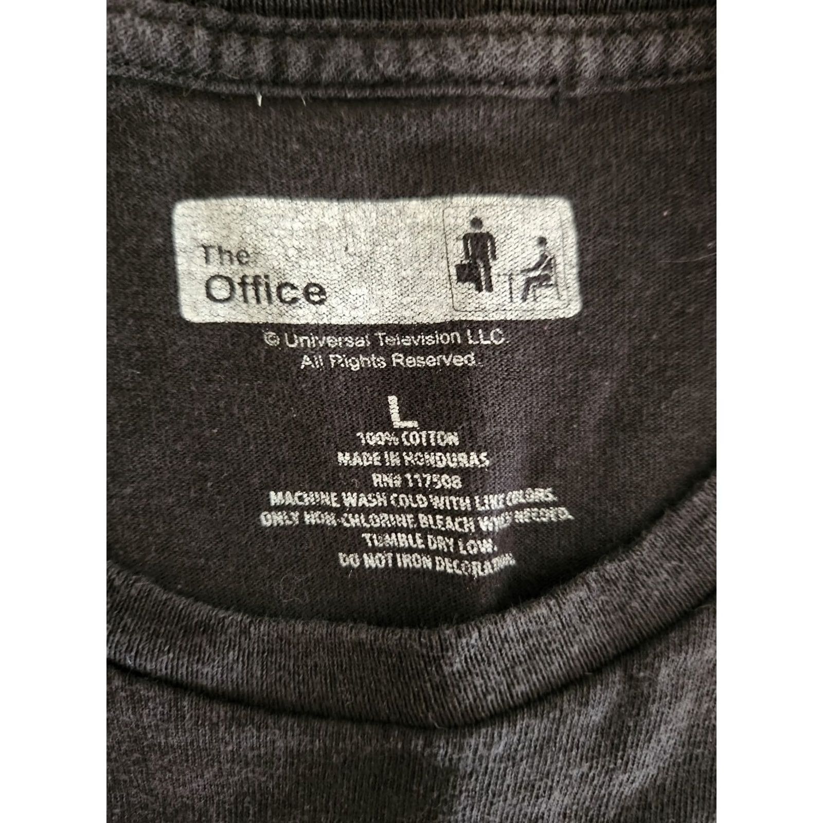 Vintage The Office Dunder Mifflin Paper Shirt Mens Large Black Cotton Short Sleeve Size US L / EU 52-54 / 3 - 2 Thumbnail