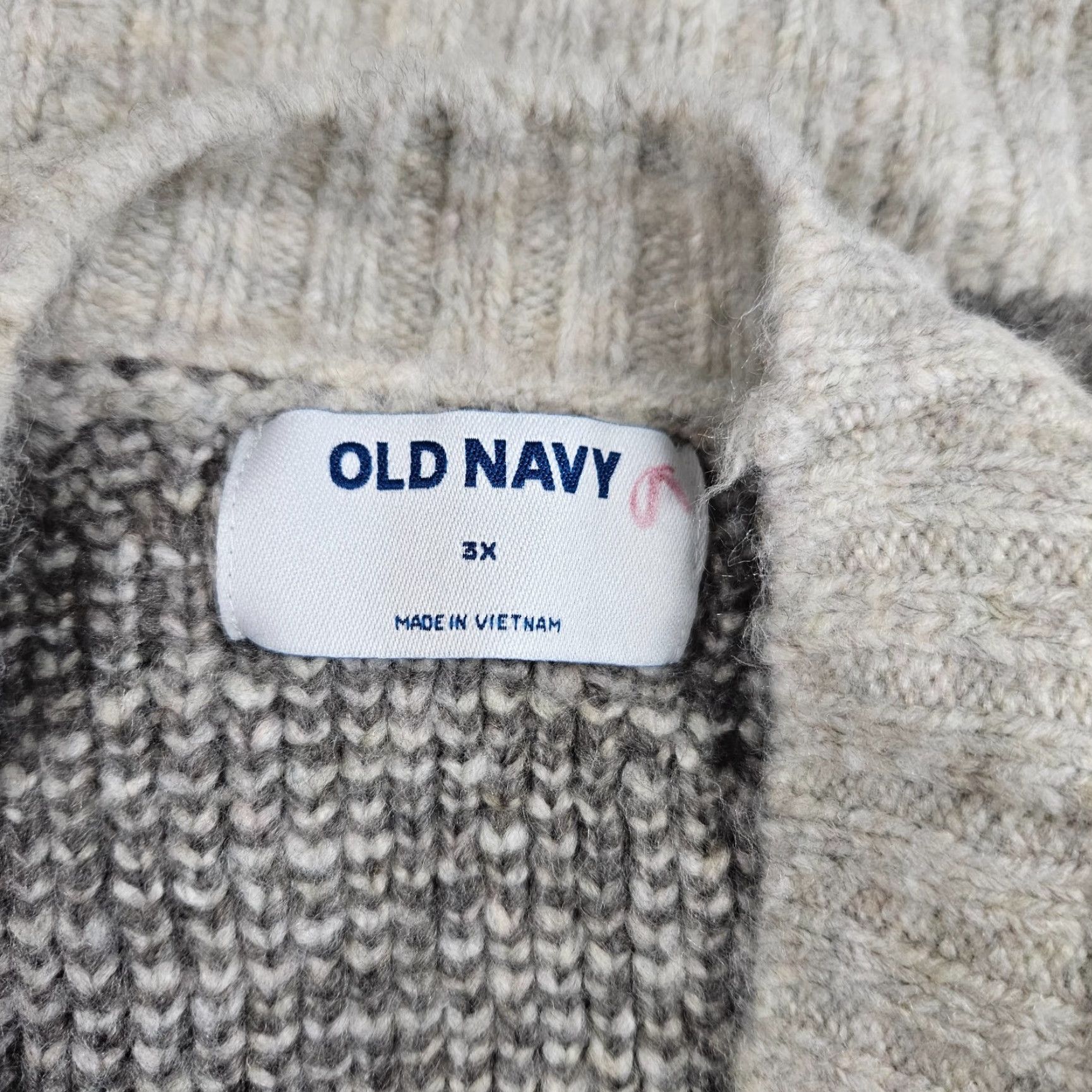 Old Navy VINTAGE Old Navy Womens Pullover Sweater Sz 3X Gray Animal Print Size XXL / US 16-18 / IT 52-54 - 6 Thumbnail