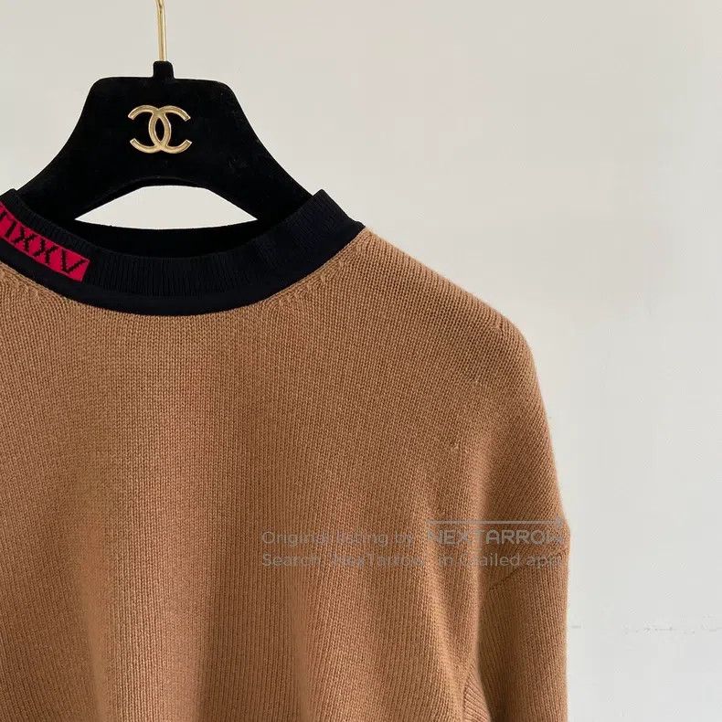 Fendi Fendi Khaki Cashmere Knit Top Size XS / US 0-2 / IT 36-38 - 3 Thumbnail