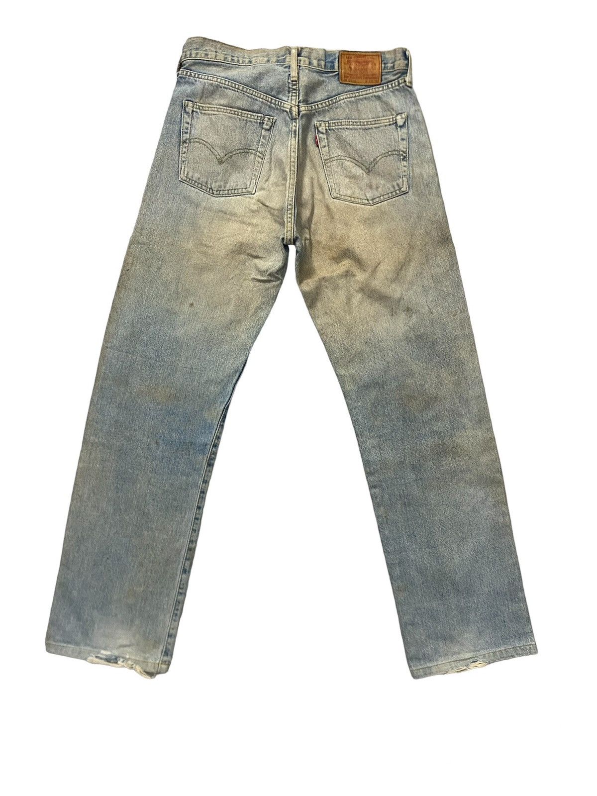 Levi's Vintage Clothing Thrashed Vintage Levis Big E 503 Ripped Denim Selvedge Japan Size US 33 - 5 Thumbnail