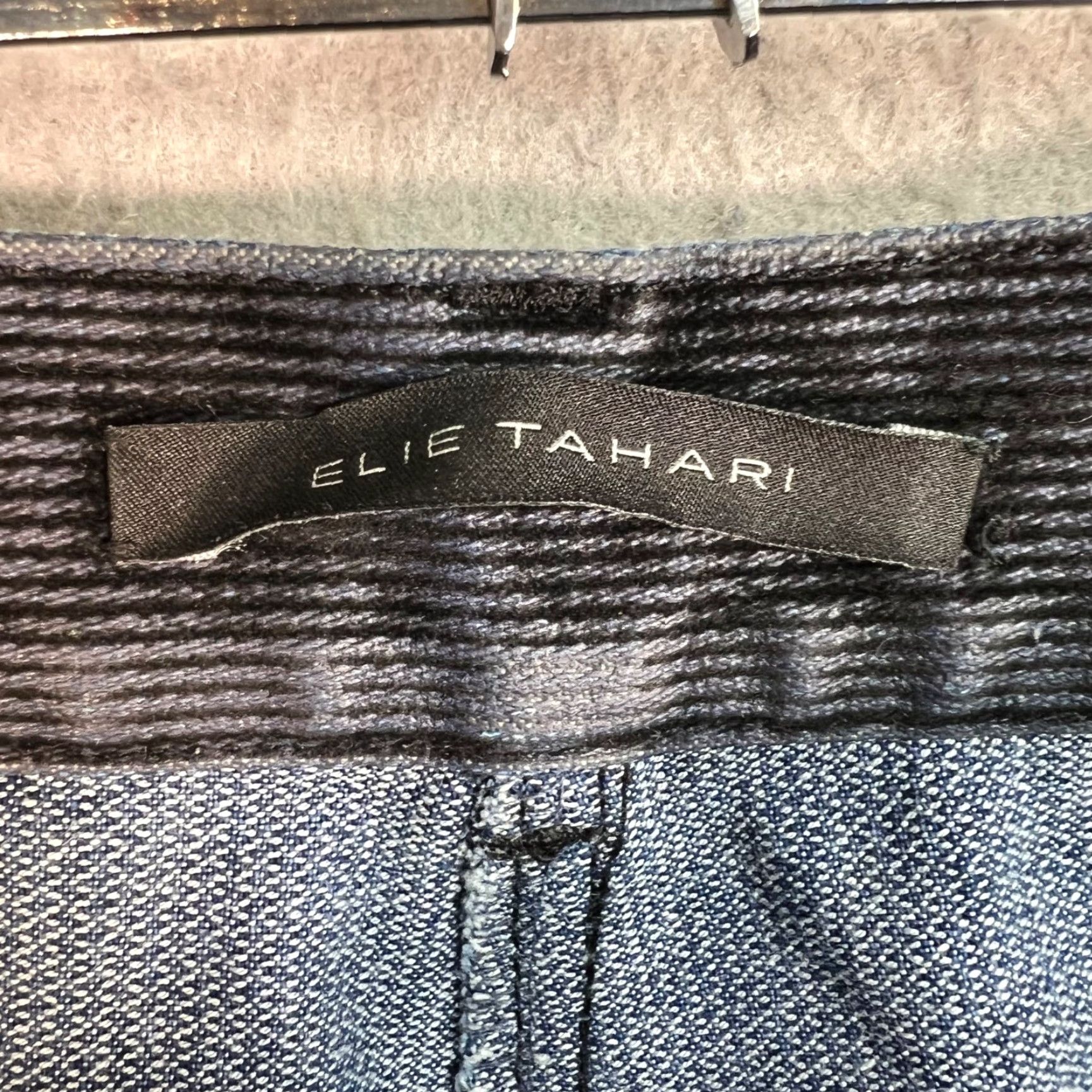 Elie Tahari Elie Tahari Womens Pants Bootcut Corduroy Blue Size 6 Size 28" / US 6 / IT 42 - 3 Thumbnail