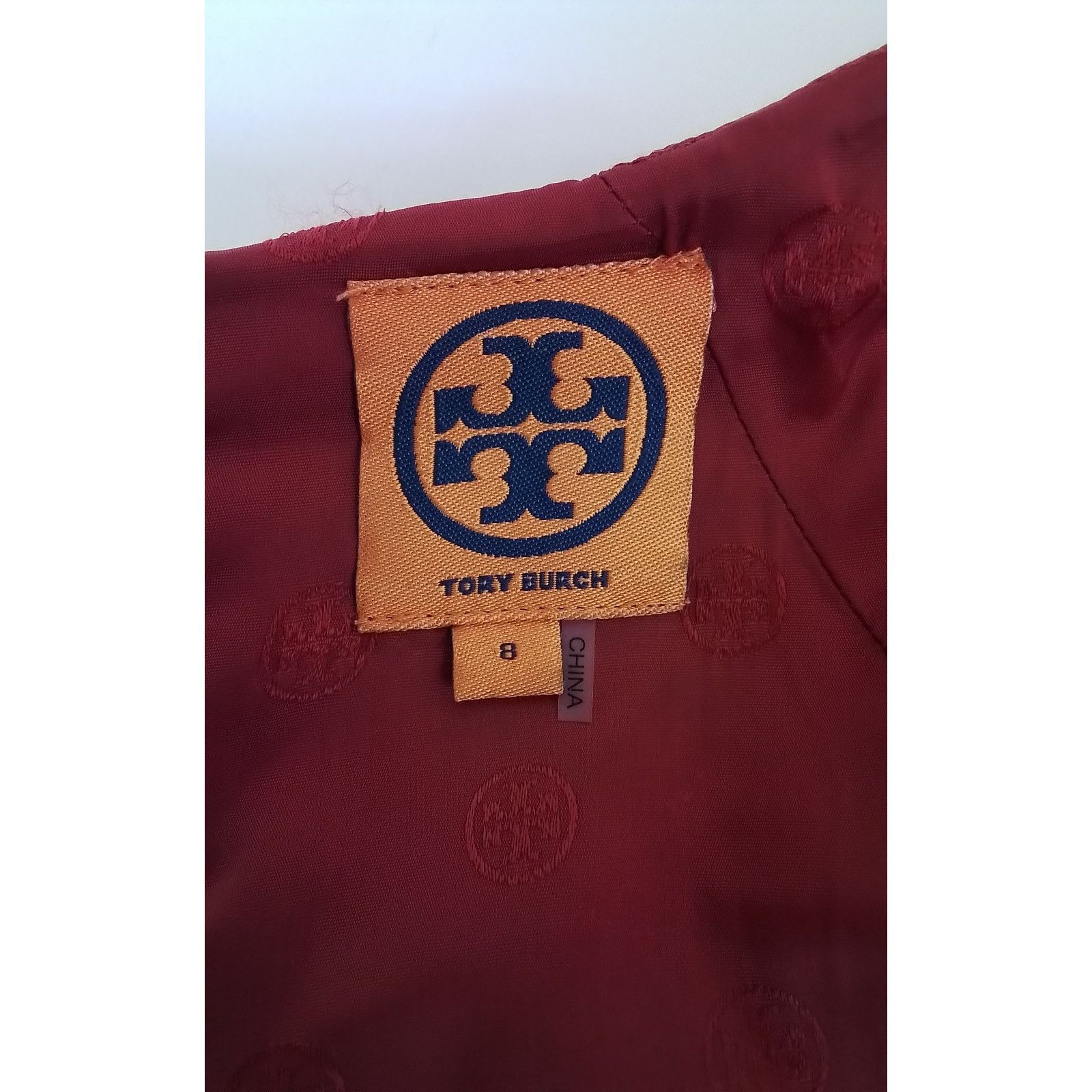 Tory Burch Tory Burch Sleeveless Pencil Dress Women's 8 Red Wool Blend Size M / US 6-8 / IT 42-44 - 7 Thumbnail