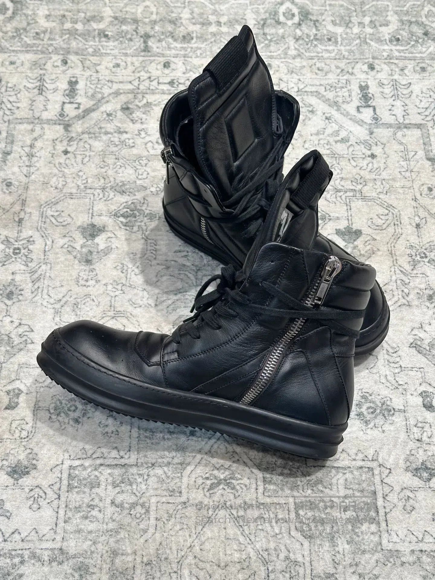 Rick Owens Rick Owens Inverted Triangle Black Leather. Size US 8 / EU 41 - 5 Thumbnail